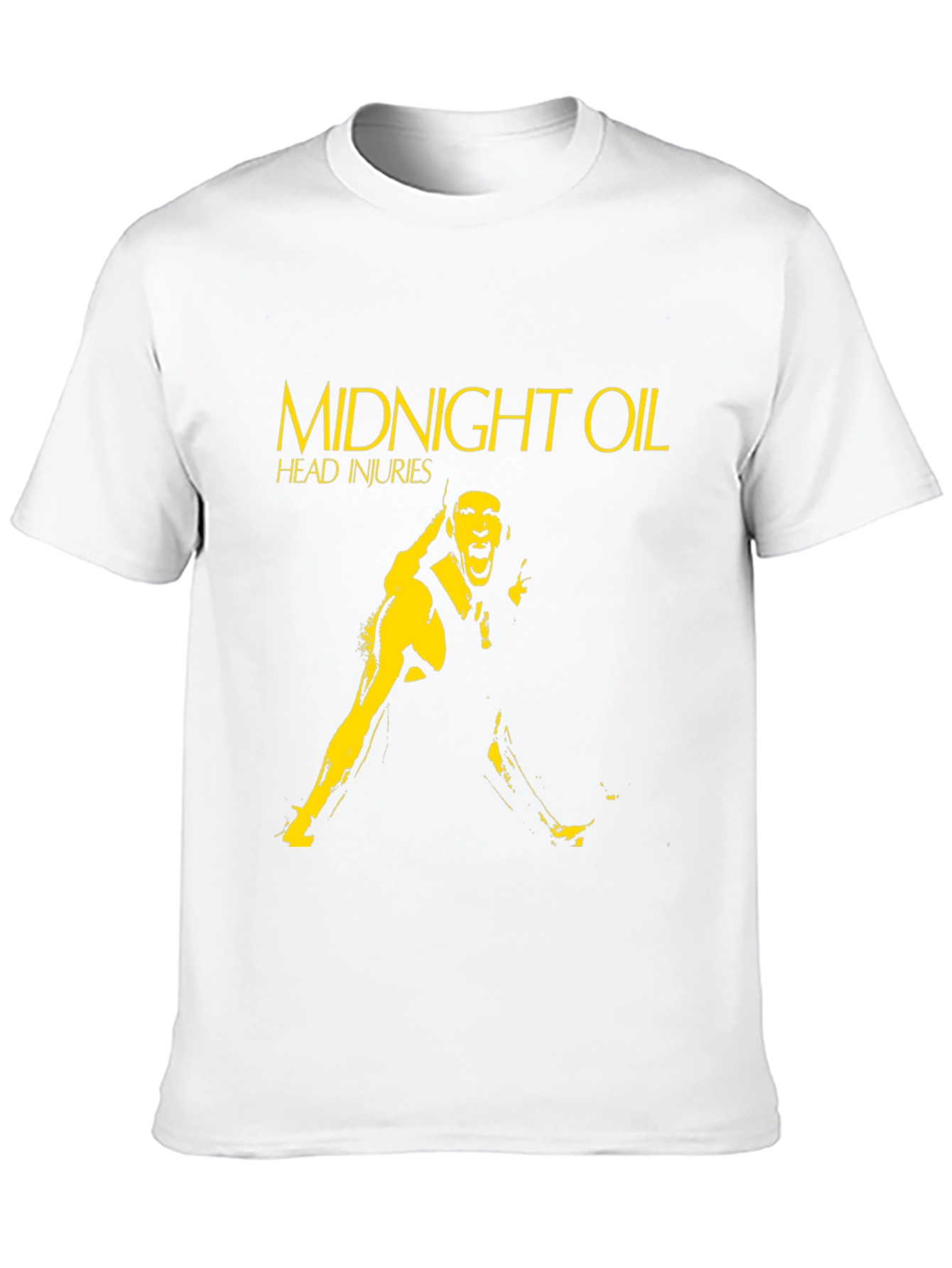 Midnight Oil Head Injuries Black T-Shirt