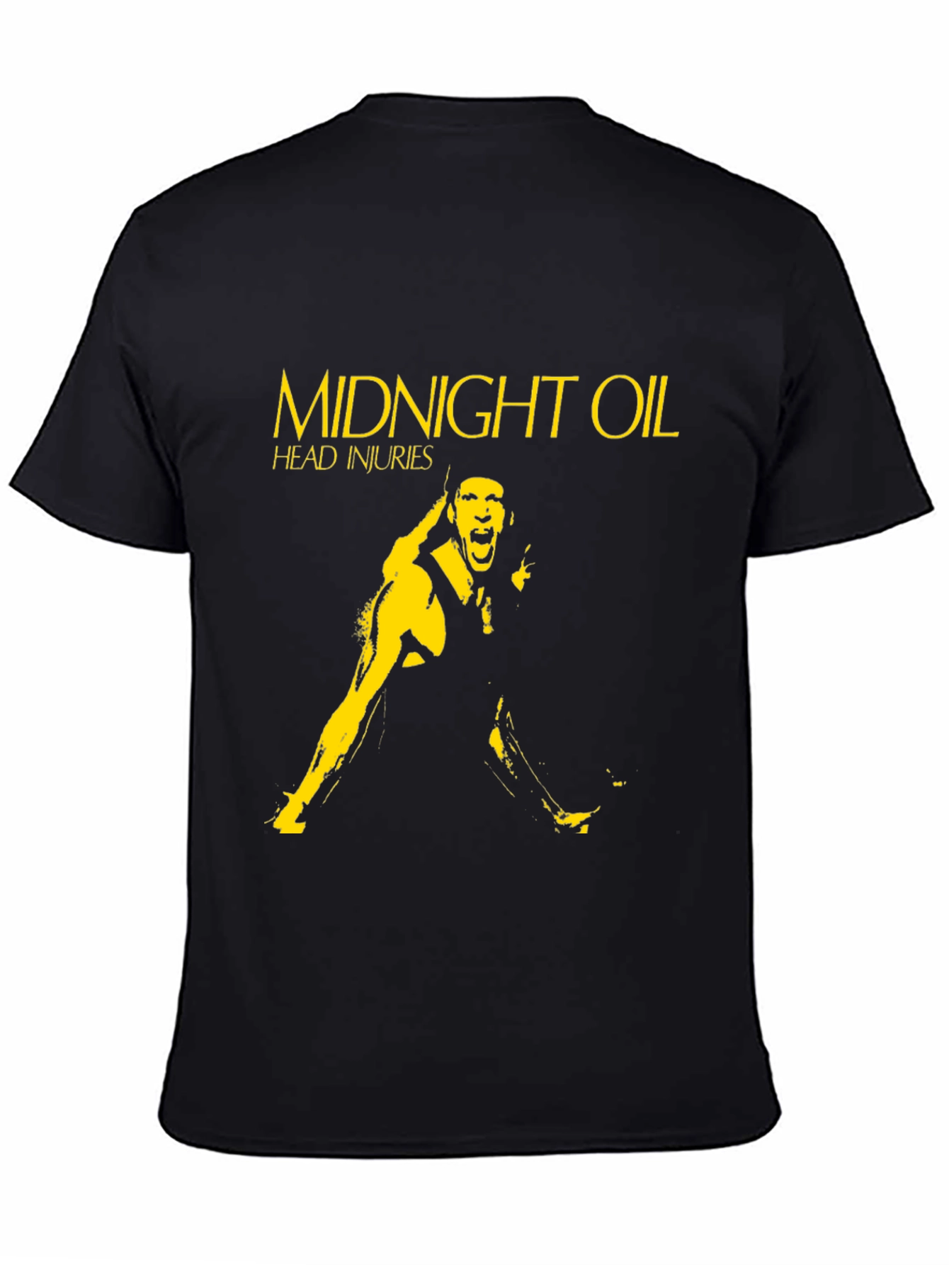 Midnight Oil Head Injuries Black T-Shirt