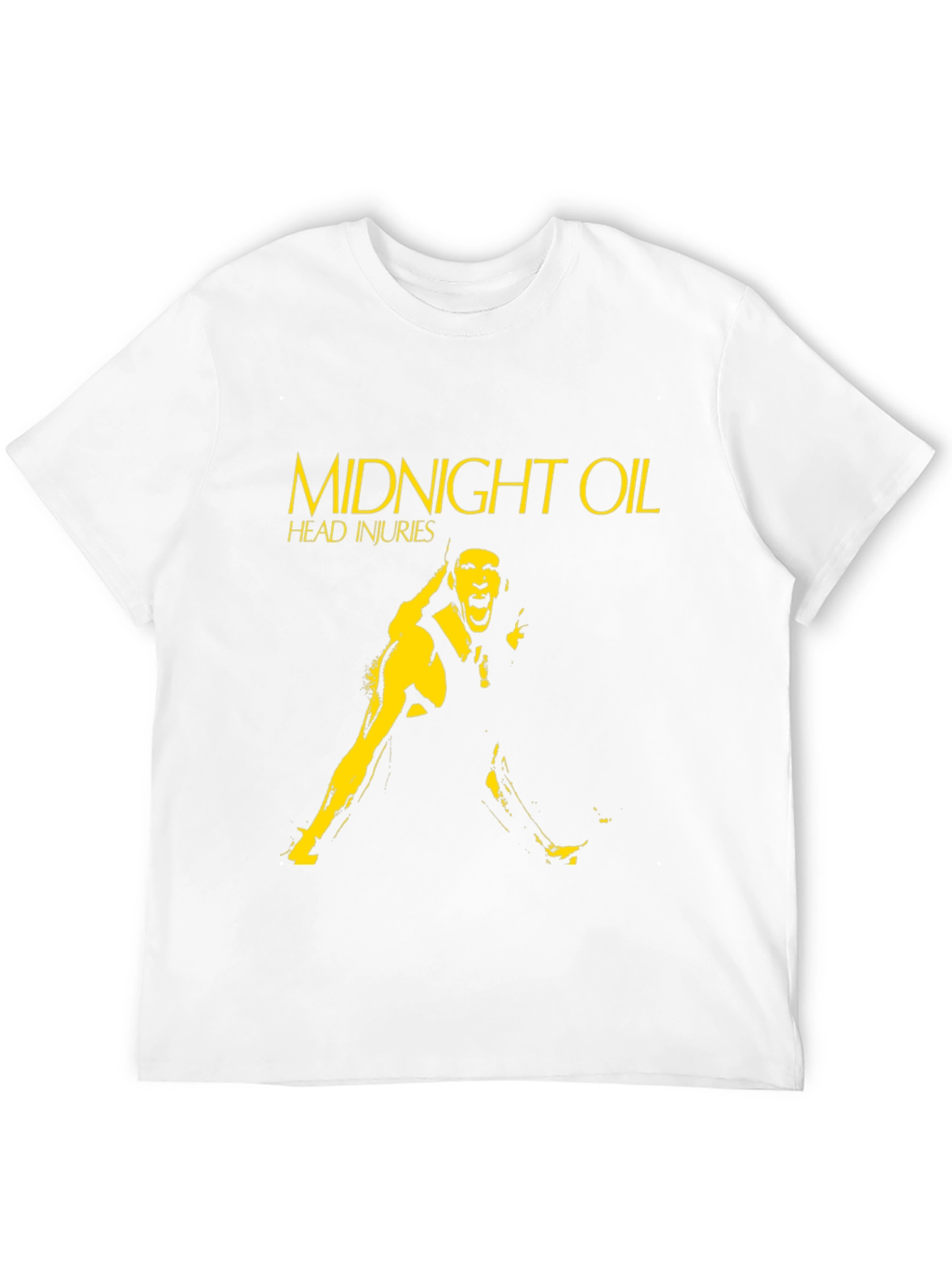 Midnight Oil Head Injuries Black T-Shirt