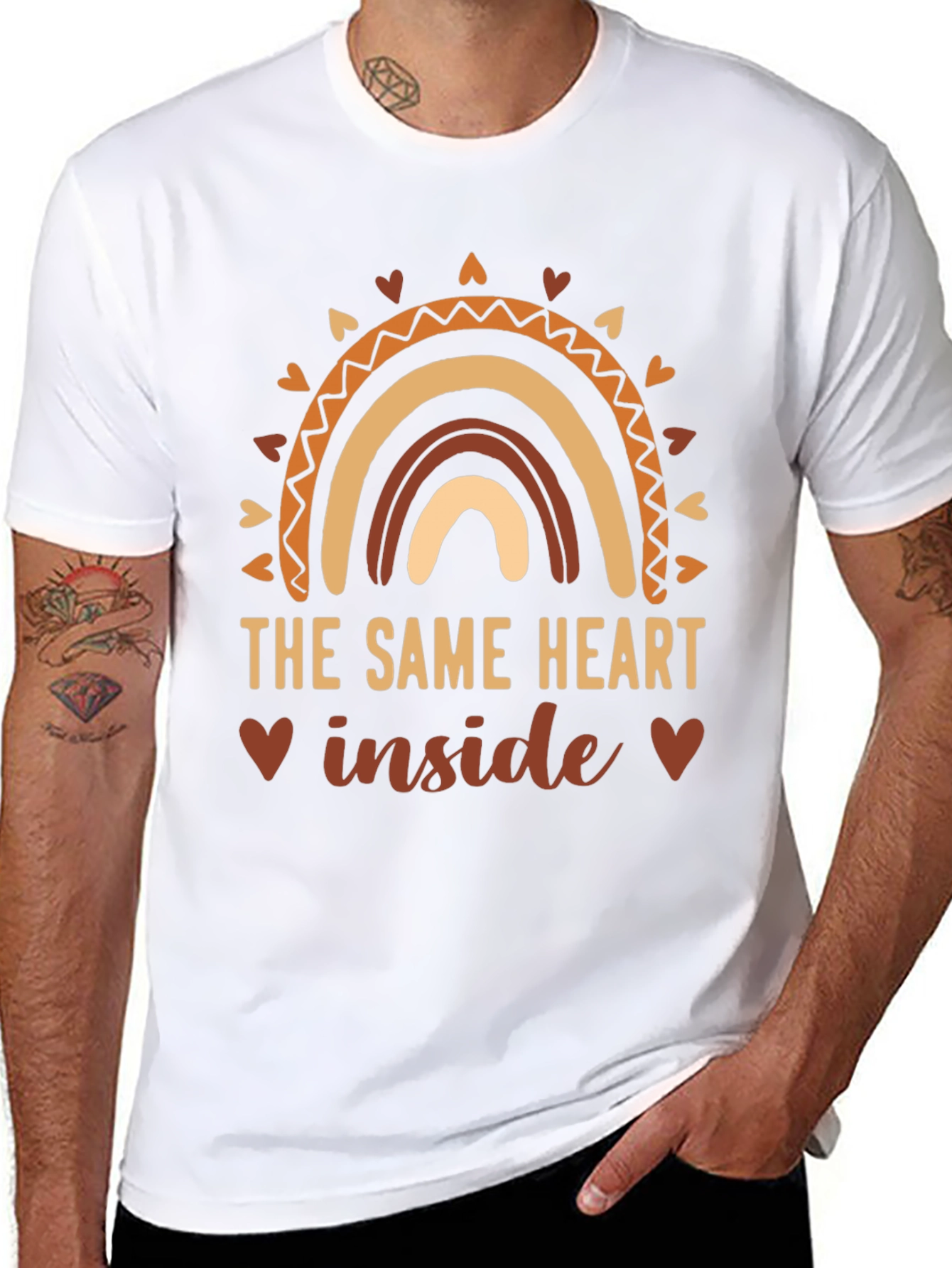The Same Heart Inside Rainbow Graphic Tee