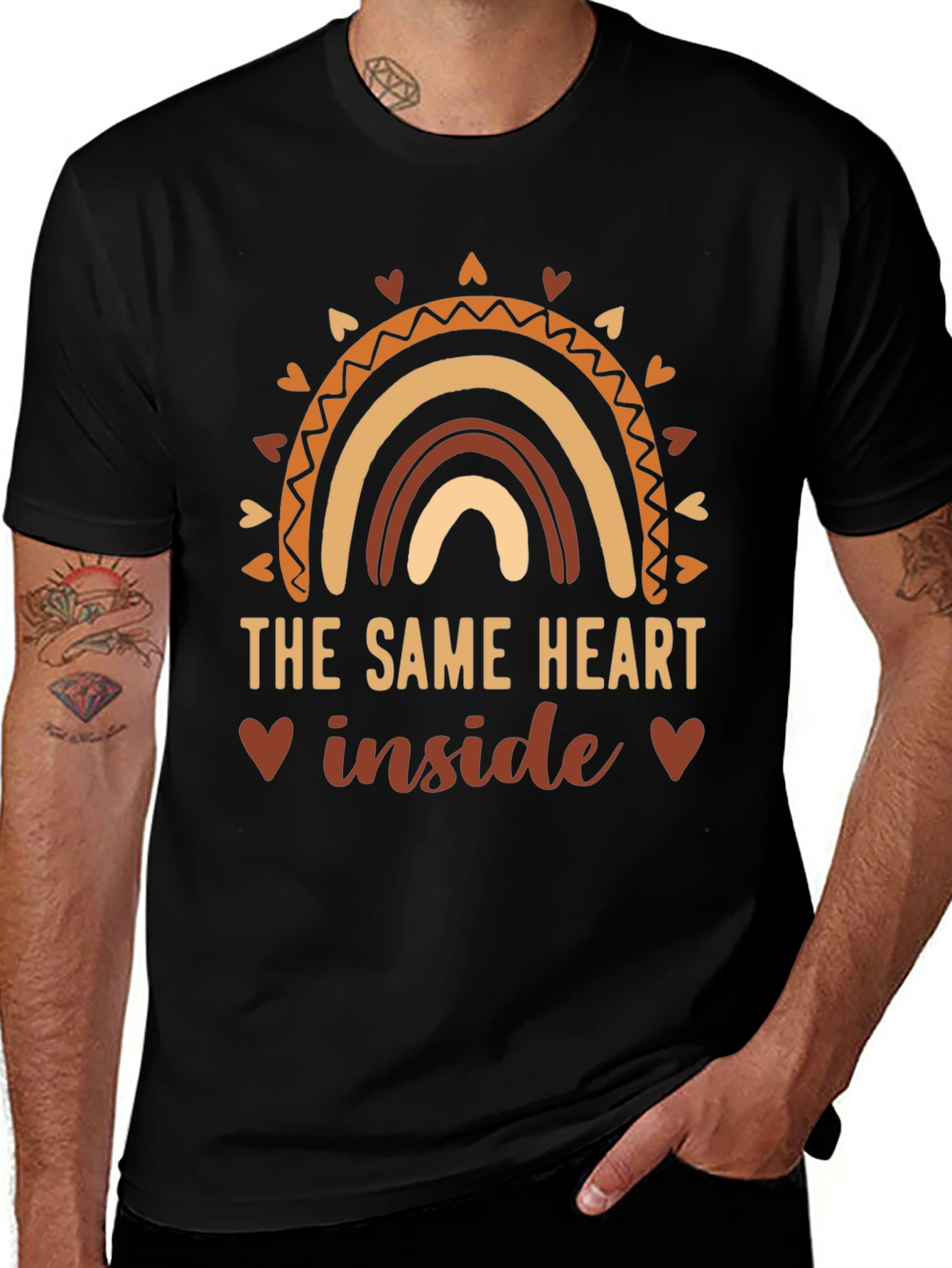 The Same Heart Inside Rainbow Graphic Tee