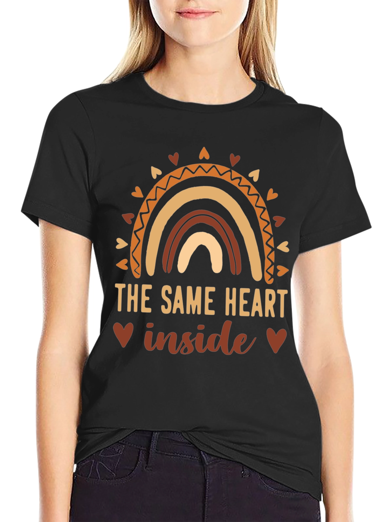 The Same Heart Inside Rainbow Graphic Tee