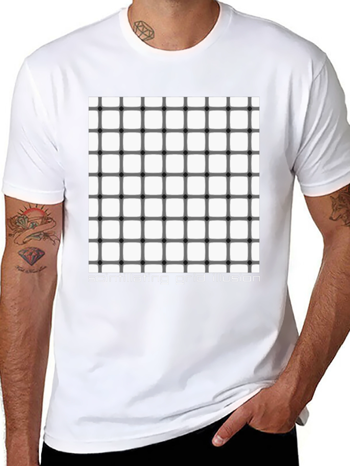 Scintillating Grid Illusion T-Shirt