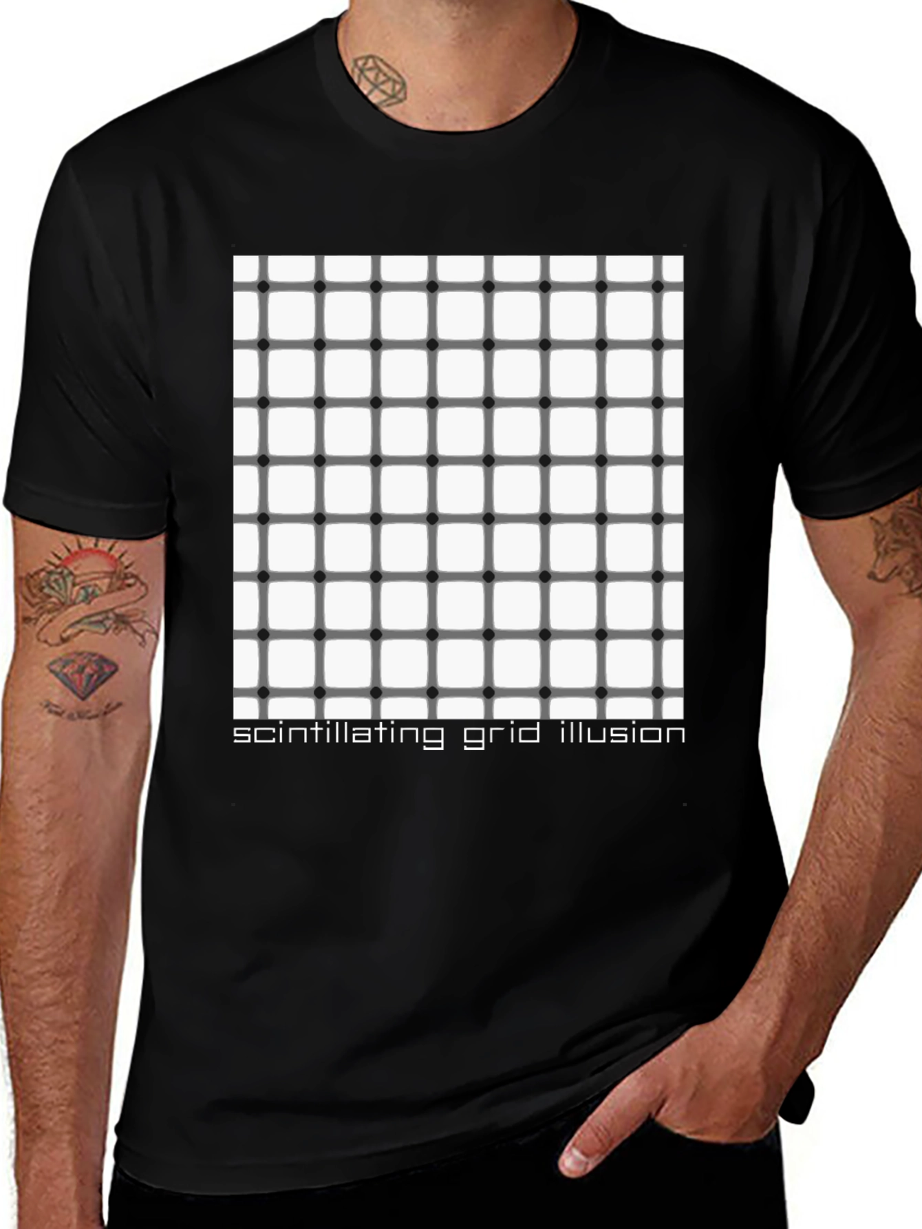 Scintillating Grid Illusion T-Shirt