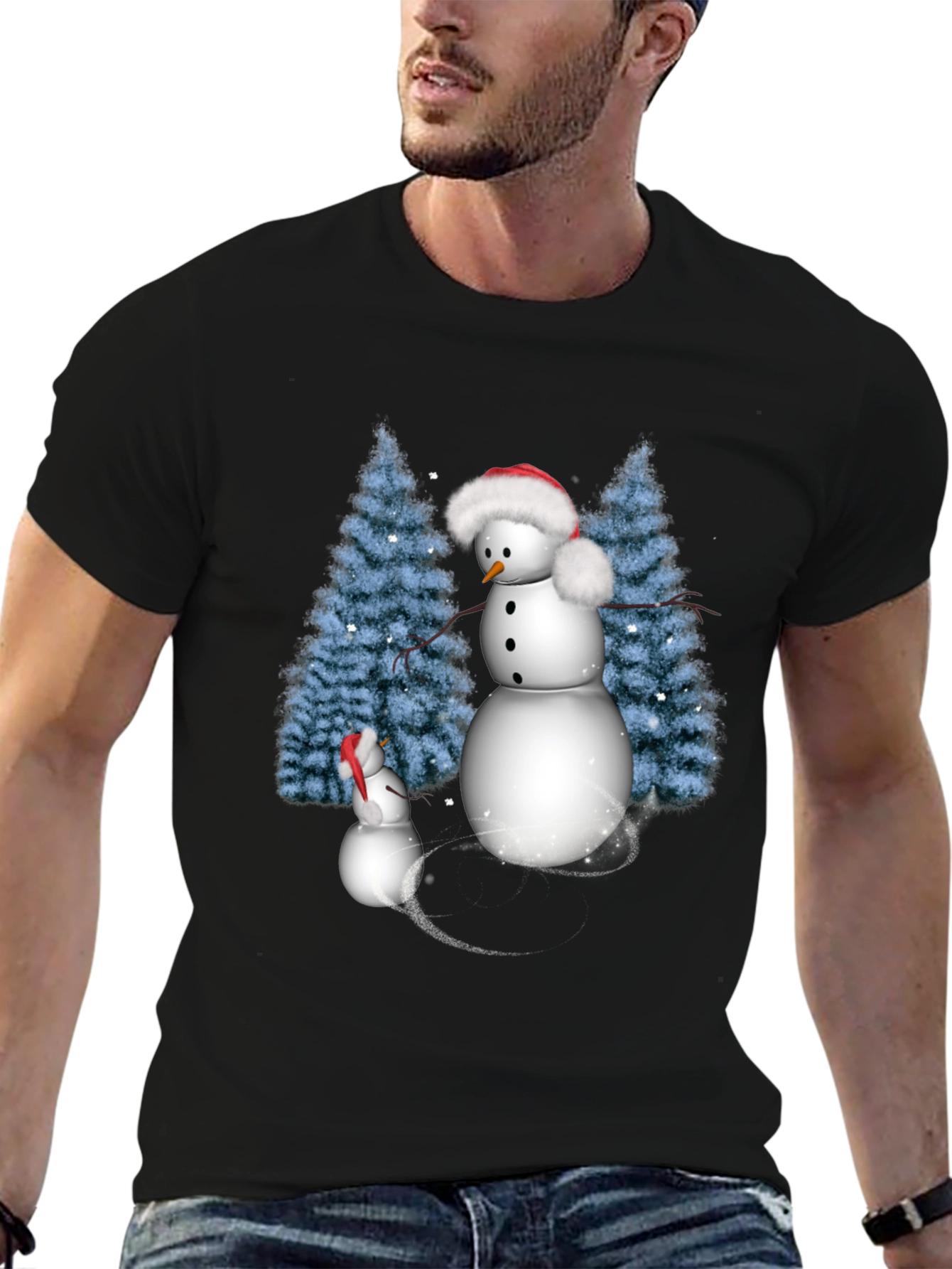 Snowman Family Holiday T-Shirt