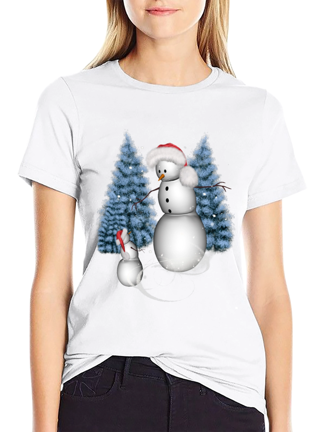 Snowman Family Holiday T-Shirt
