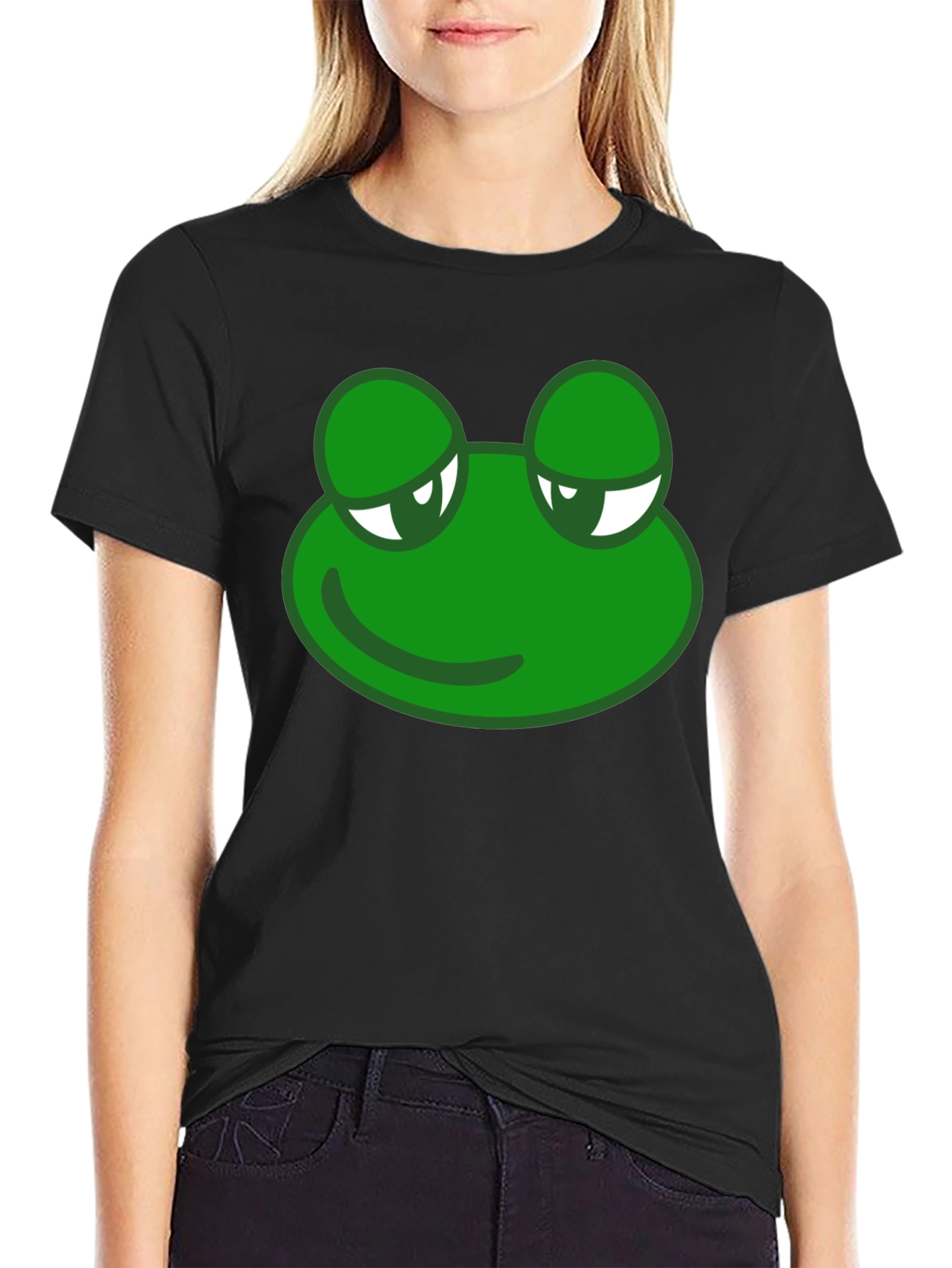 Cool Frog Graphic T-Shirt - Black