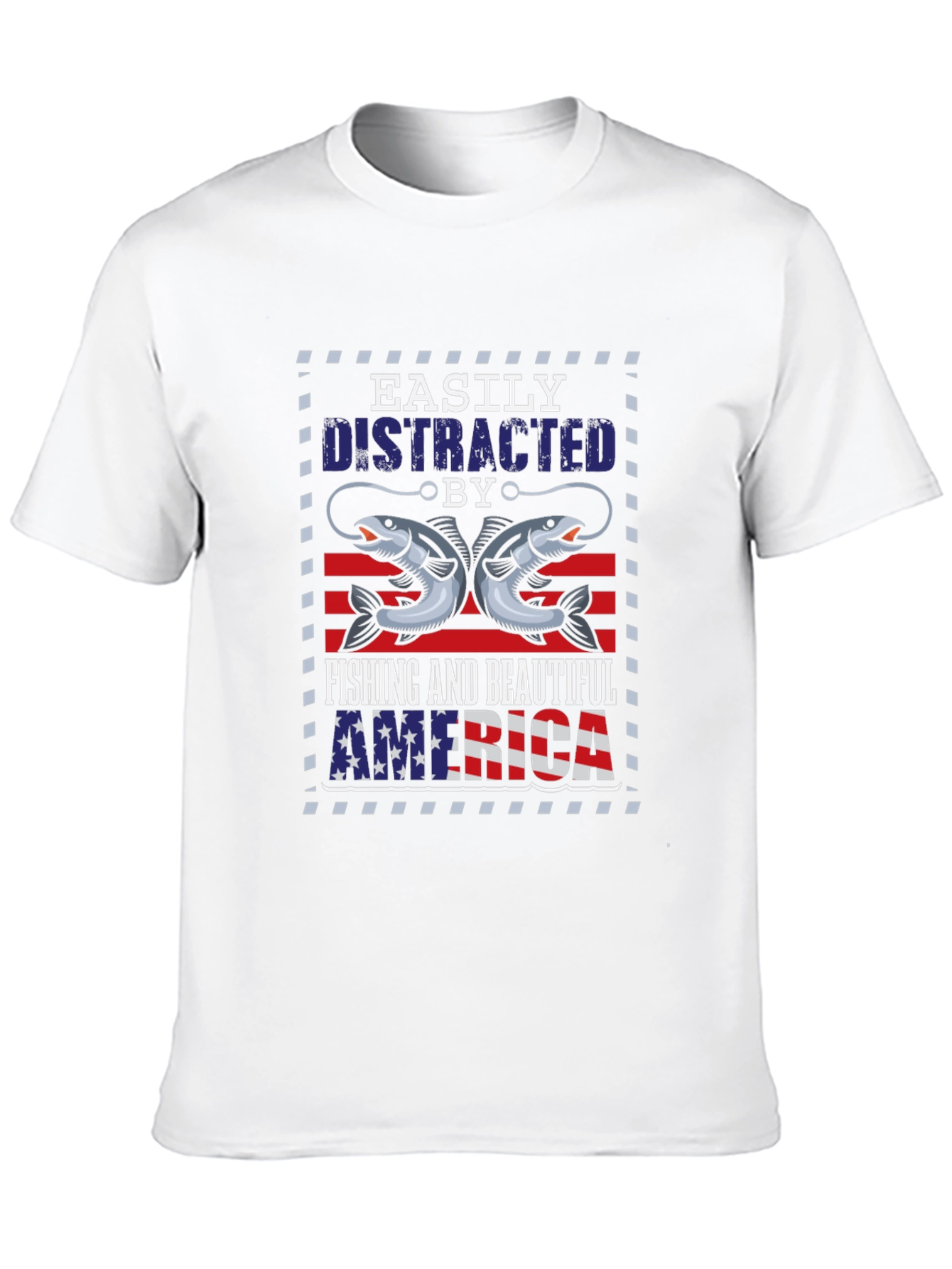 Fishing & America Graphic Tee