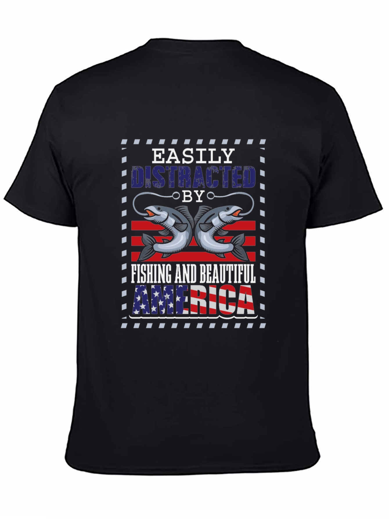 Fishing & America Graphic Tee