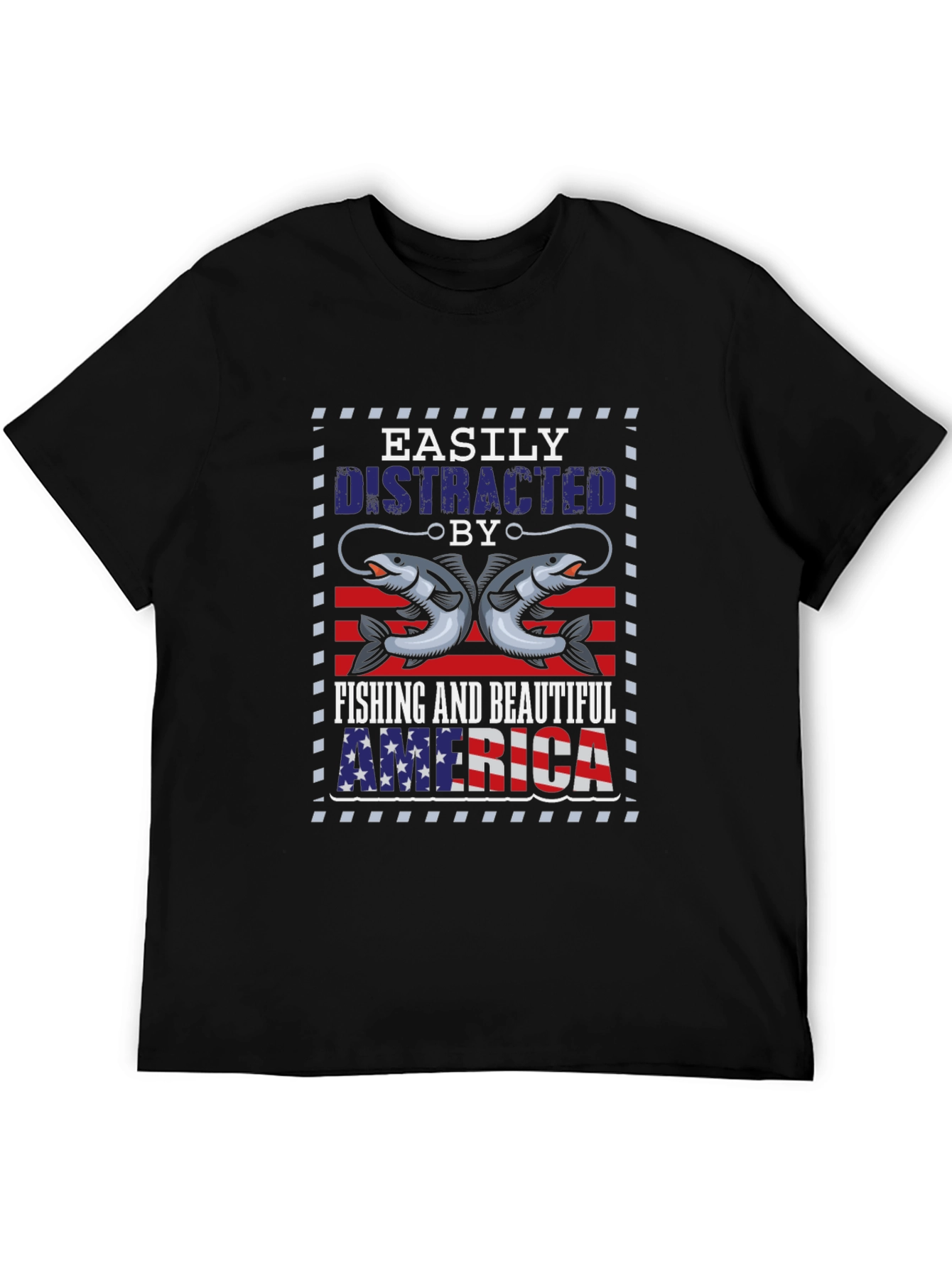 Fishing & America Graphic Tee