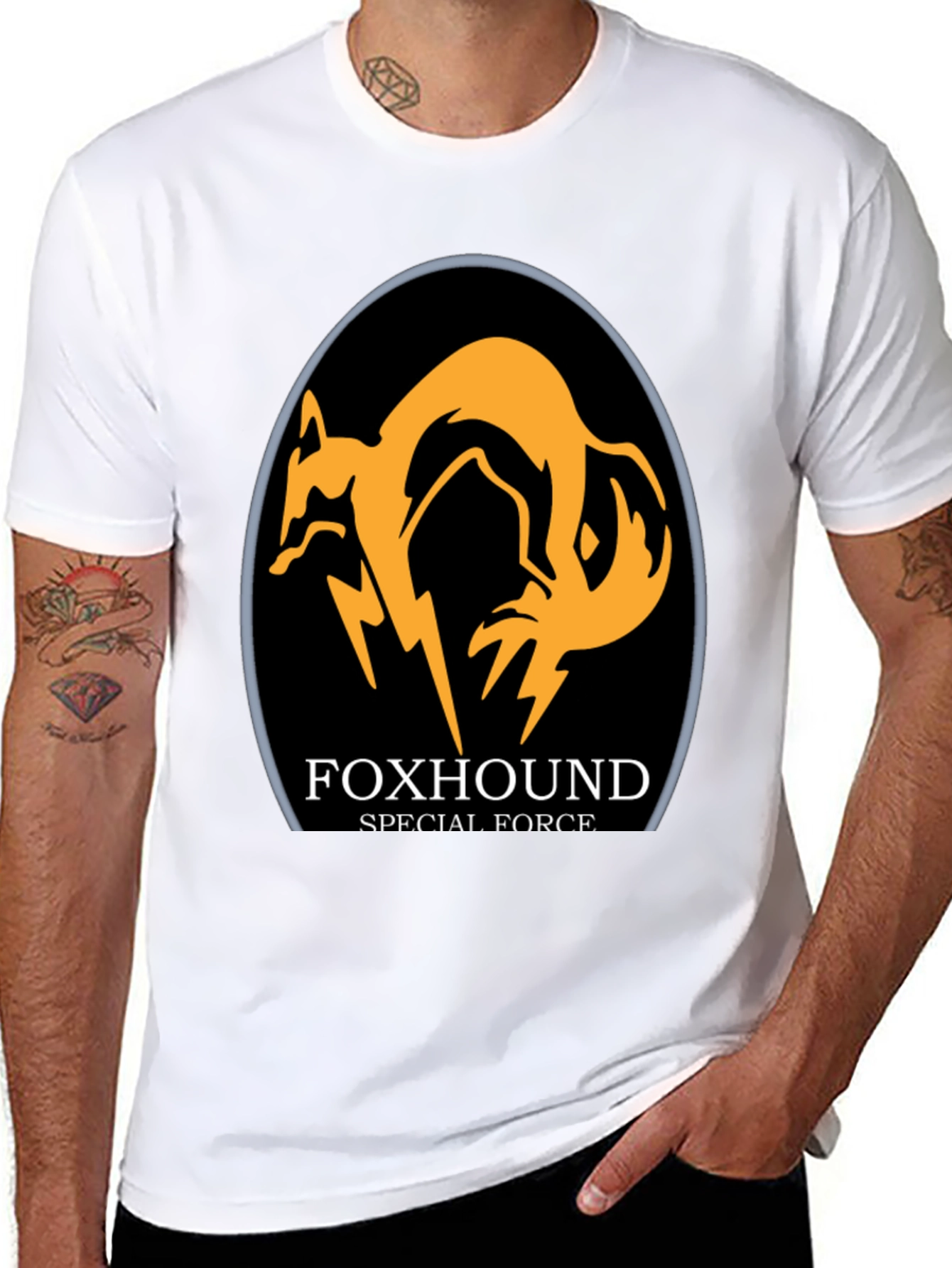 FOXHOUND Special Force Graphic Black T-Shirt