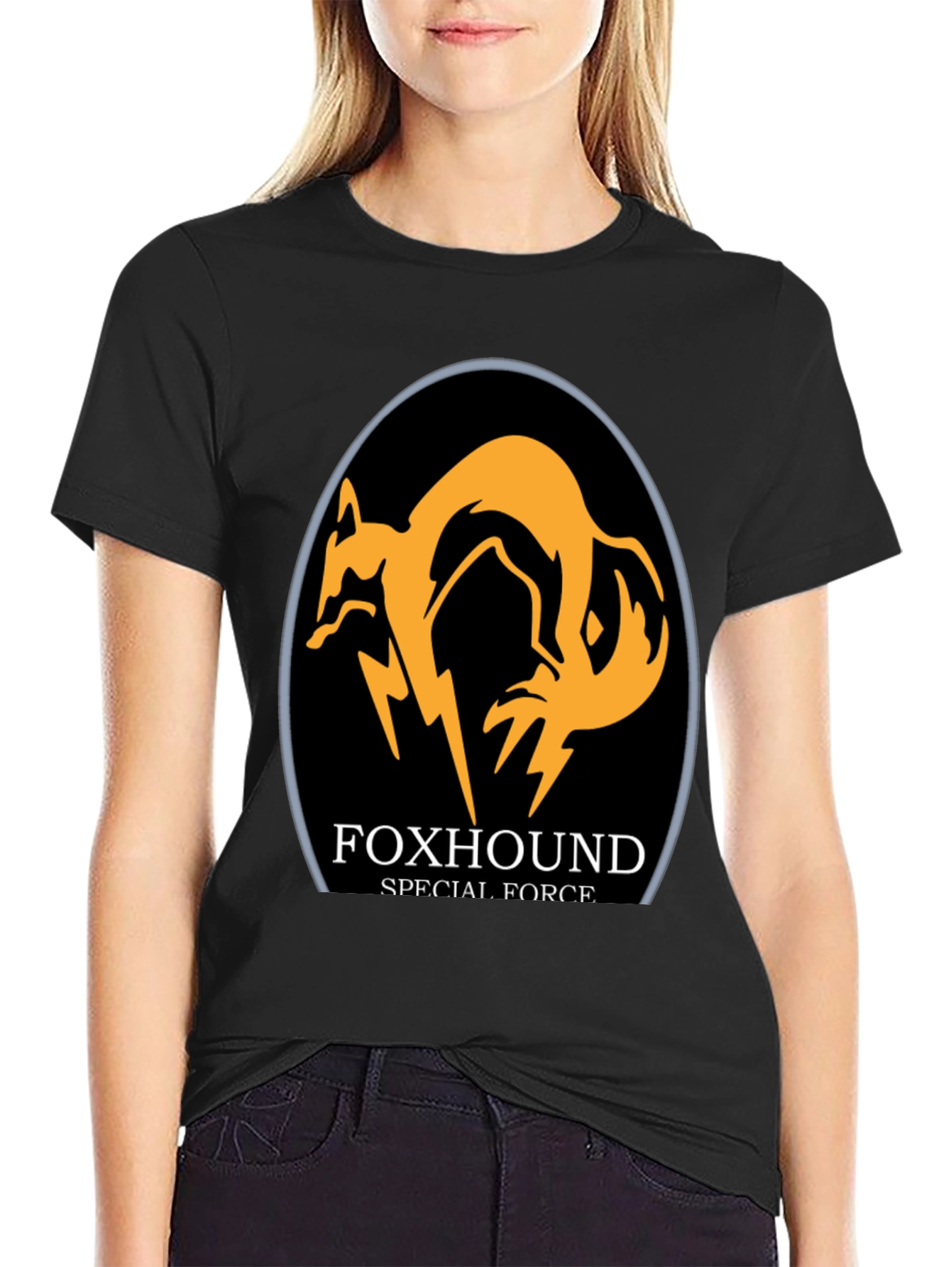 FOXHOUND Special Force Graphic Black T-Shirt