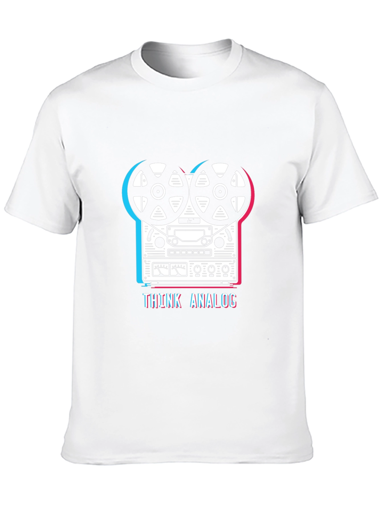 Think Analog Reel-to-Reel T-Shirt - Black