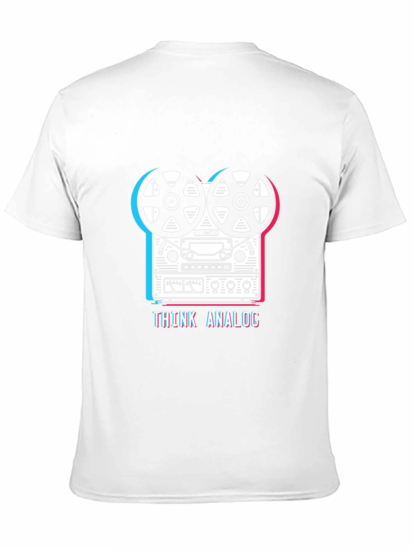 Think Analog Reel-to-Reel T-Shirt - Black