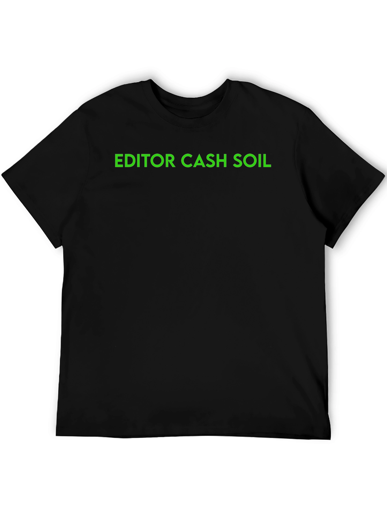 Editor Cash Soil Black T-Shirt
