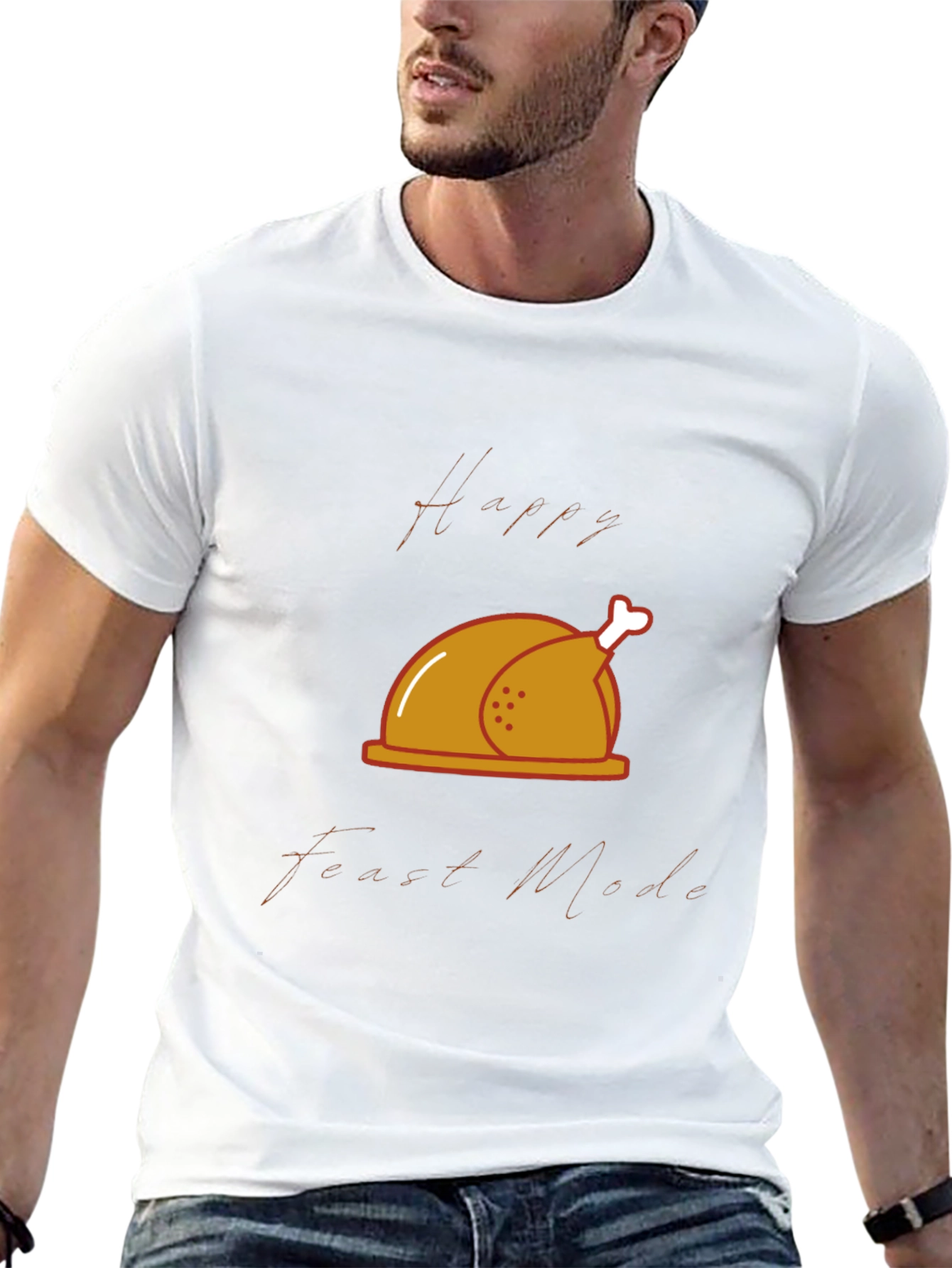 Happy Feast Mode T-Shirt - Thanksgiving Theme