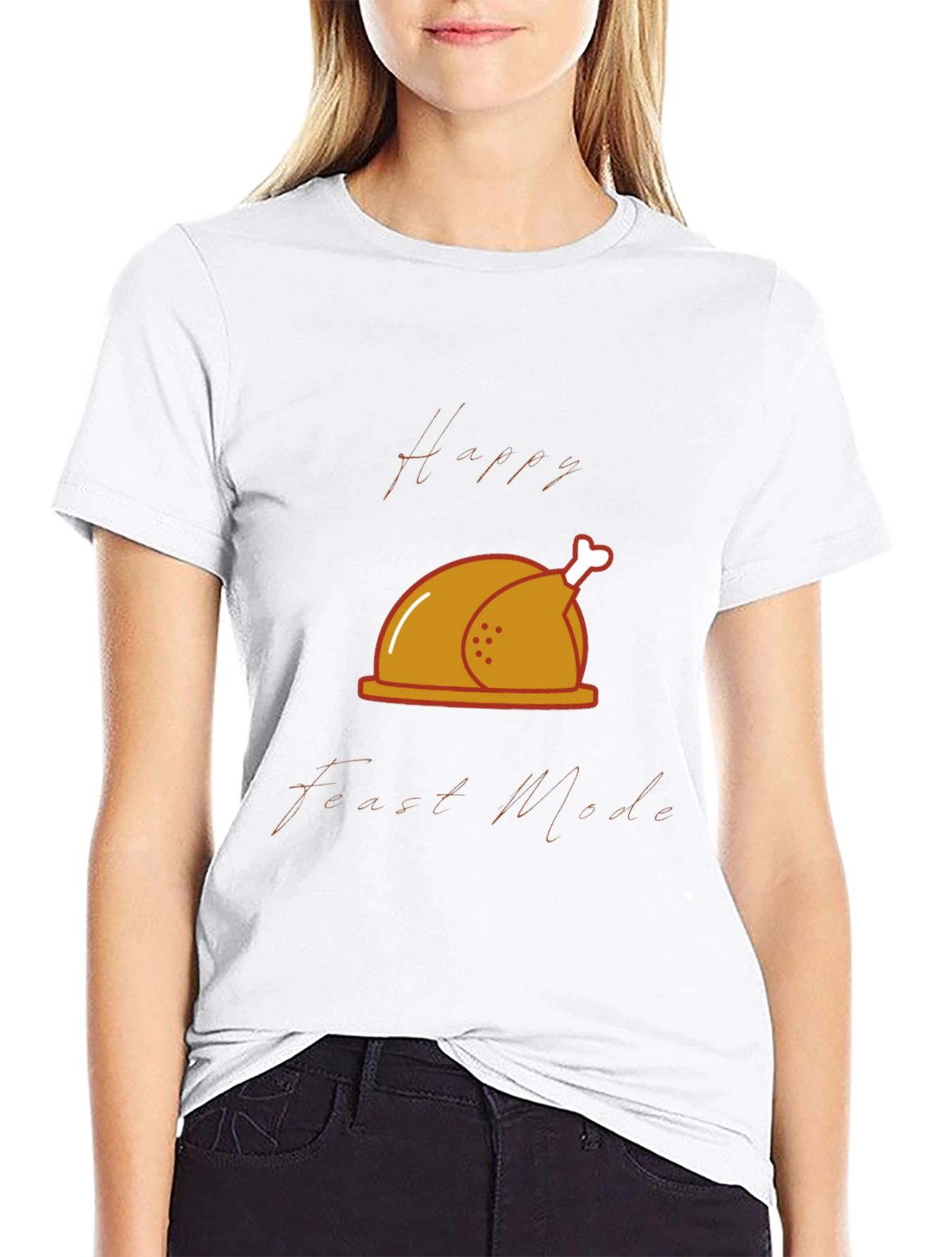 Happy Feast Mode T-Shirt - Thanksgiving Theme