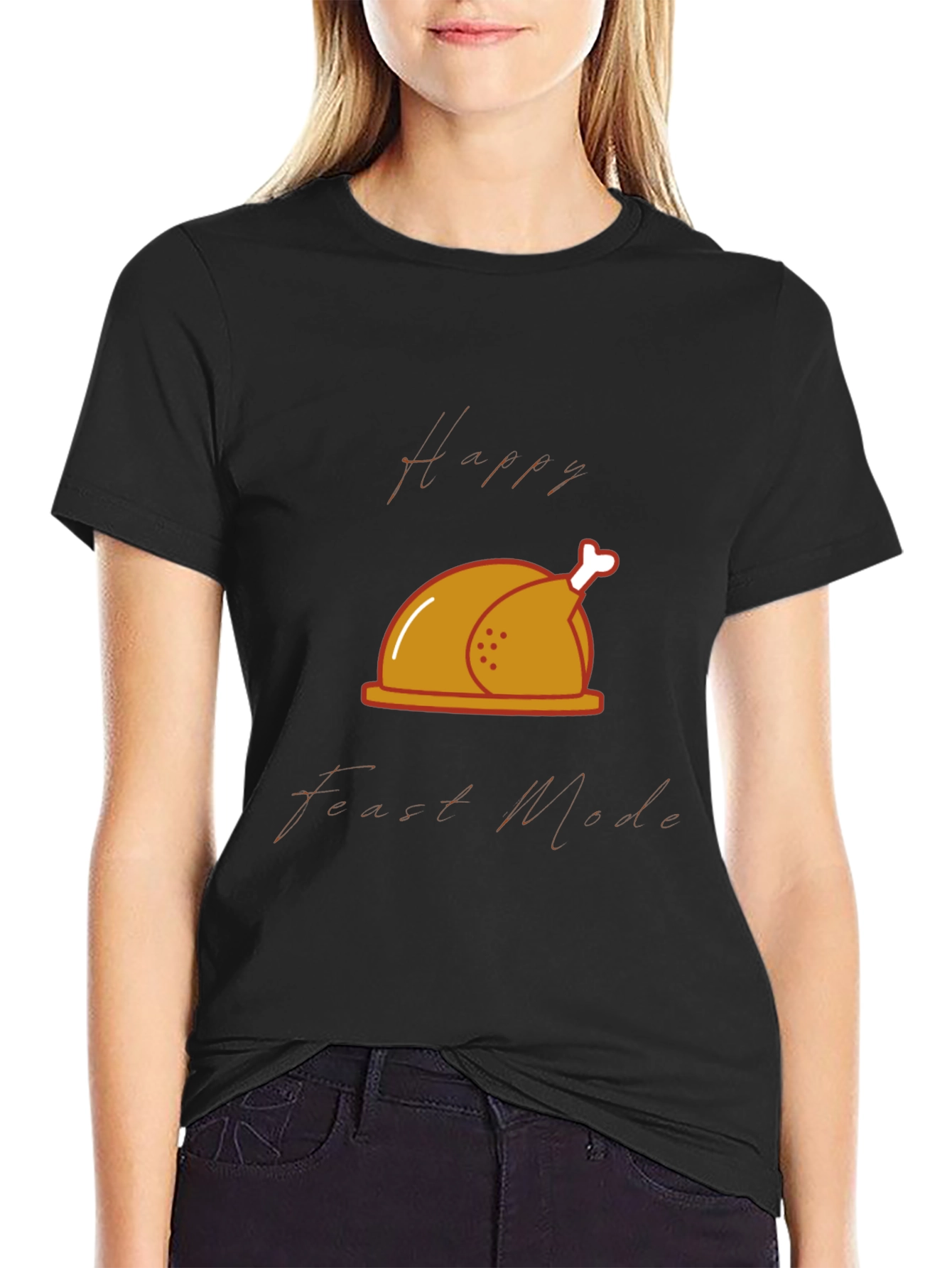 Happy Feast Mode T-Shirt - Thanksgiving Theme