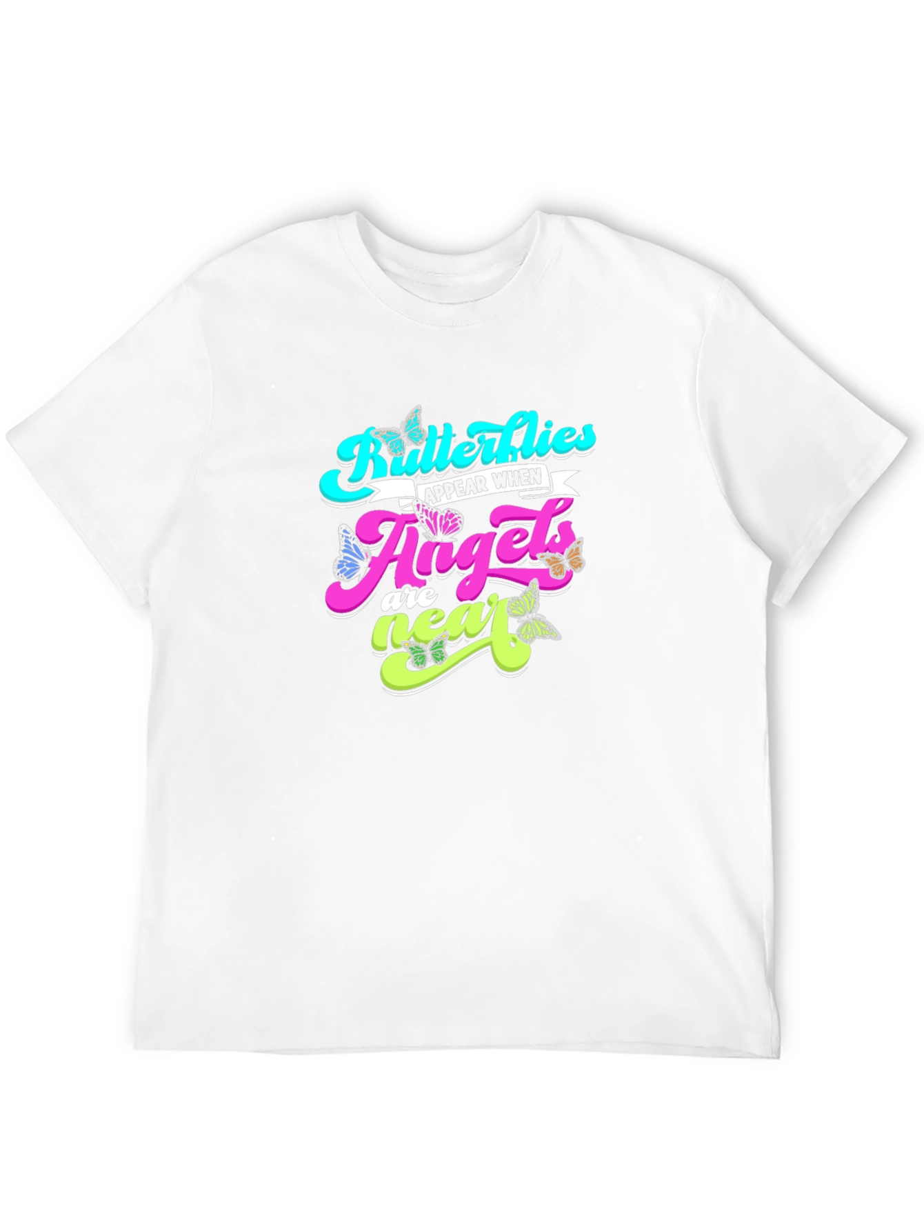 Butterflies Angels T-Shirt - Black