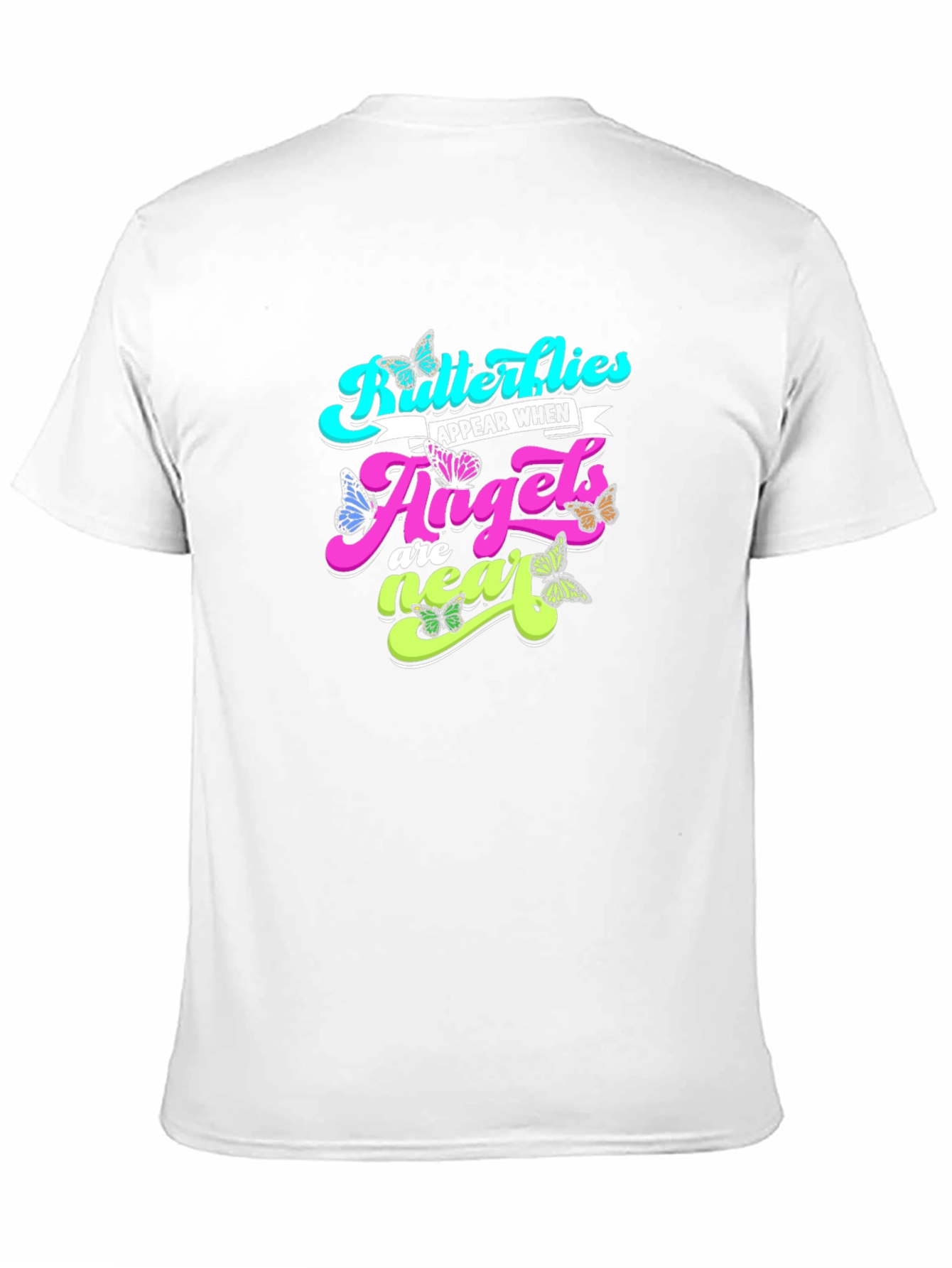 Butterflies Angels T-Shirt - Black