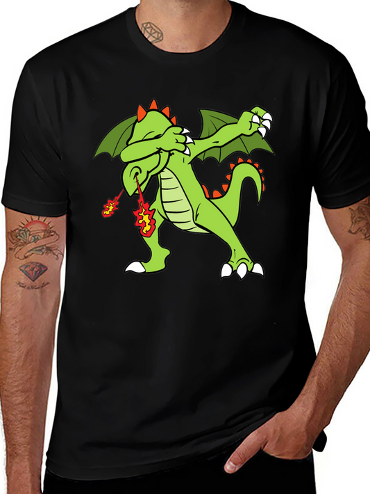 Dabbing Dragon T-Shirt - Fire Breathing Dab Tee