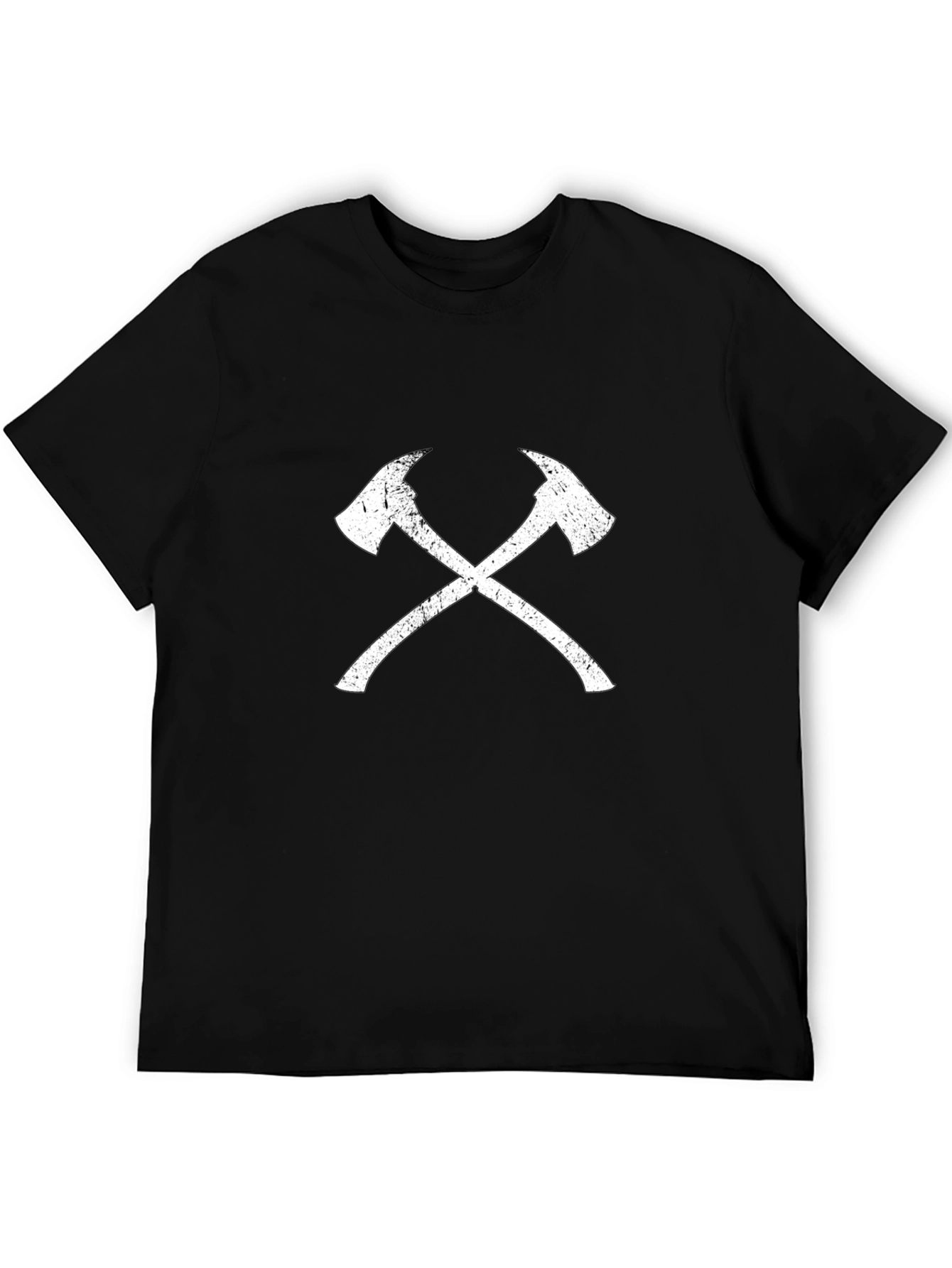 Crossed Axes Graphic Tee - Firefighter Pride Shirt