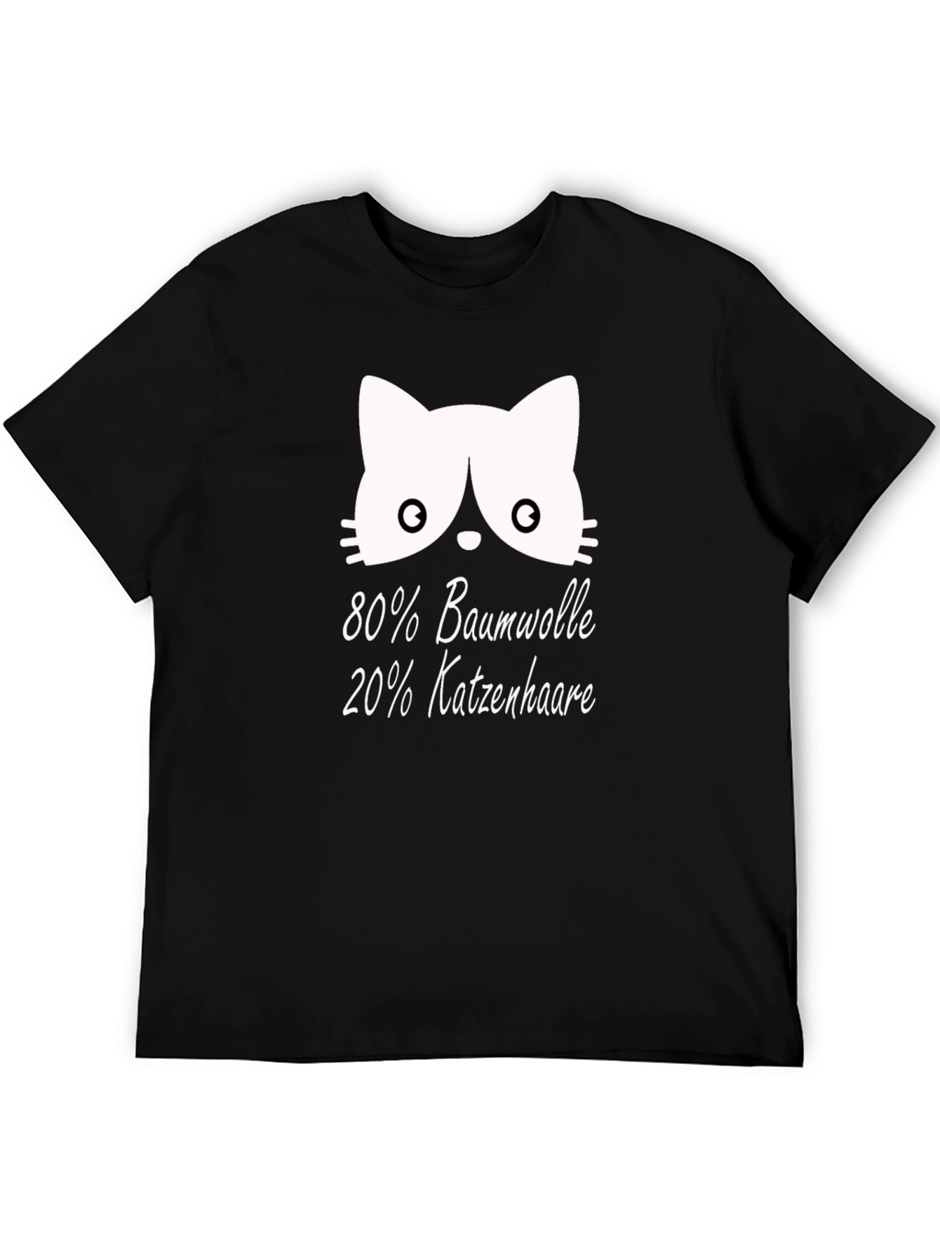 Cat Hair T-Shirt - Cotton Blend Novelty Tee
