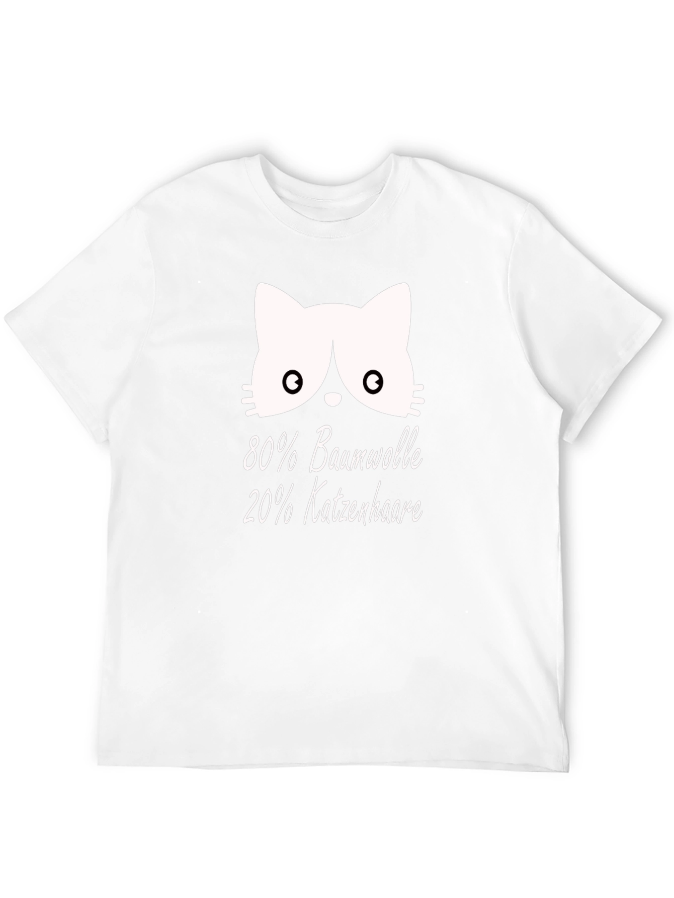 Cat Hair T-Shirt - Cotton Blend Novelty Tee