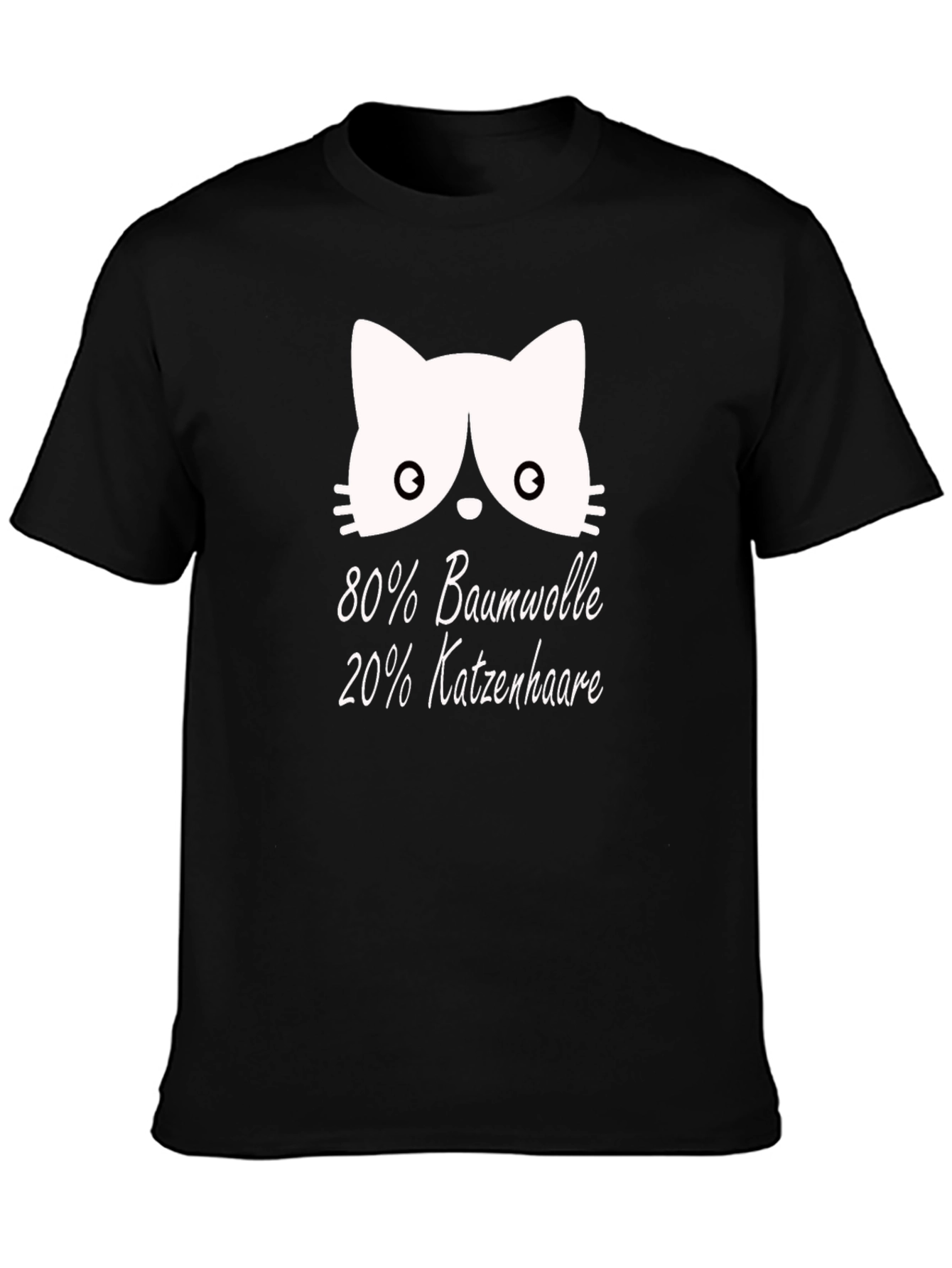 Cat Hair T-Shirt - Cotton Blend Novelty Tee