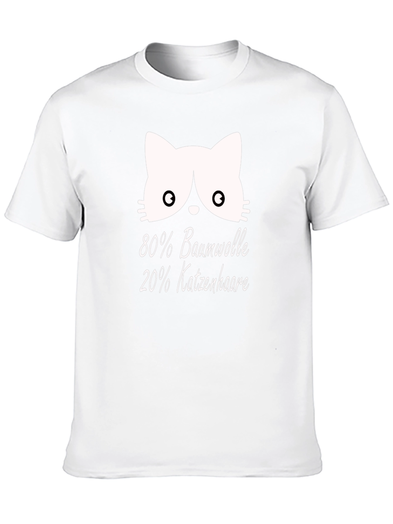 Cat Hair T-Shirt - Cotton Blend Novelty Tee