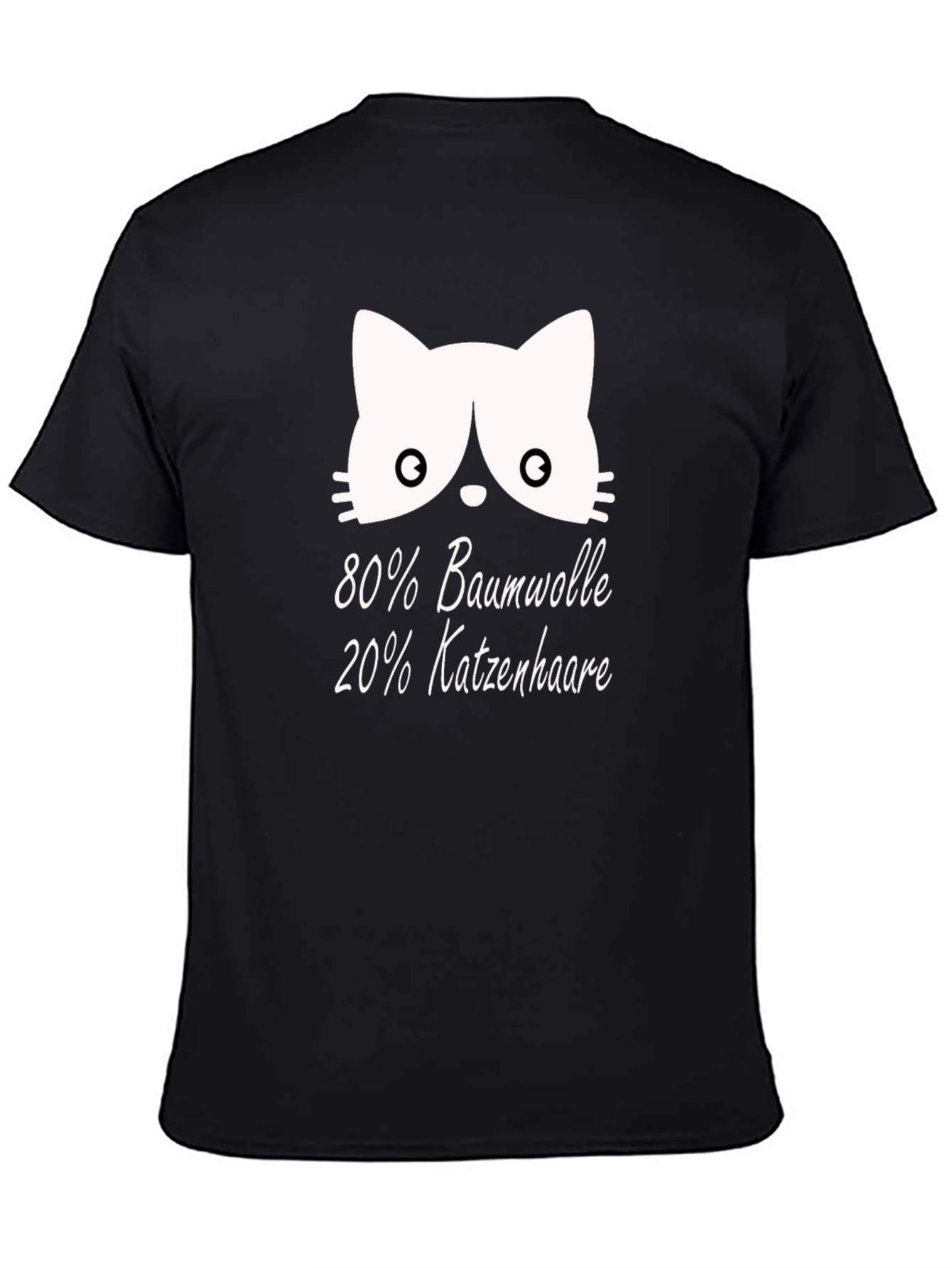 Cat Hair T-Shirt - Cotton Blend Novelty Tee