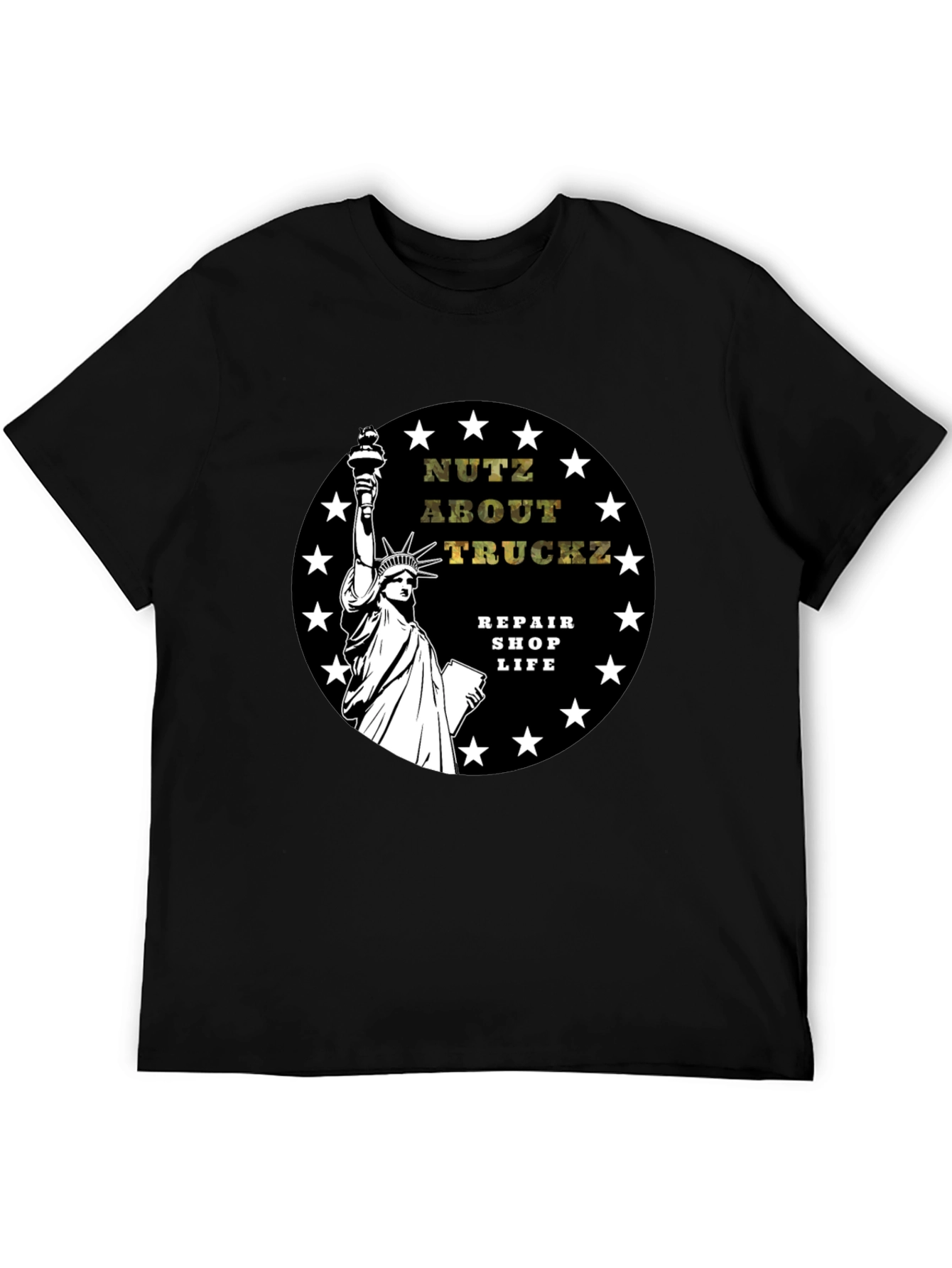 Nutz About Truckz Black Graphic T-Shirt