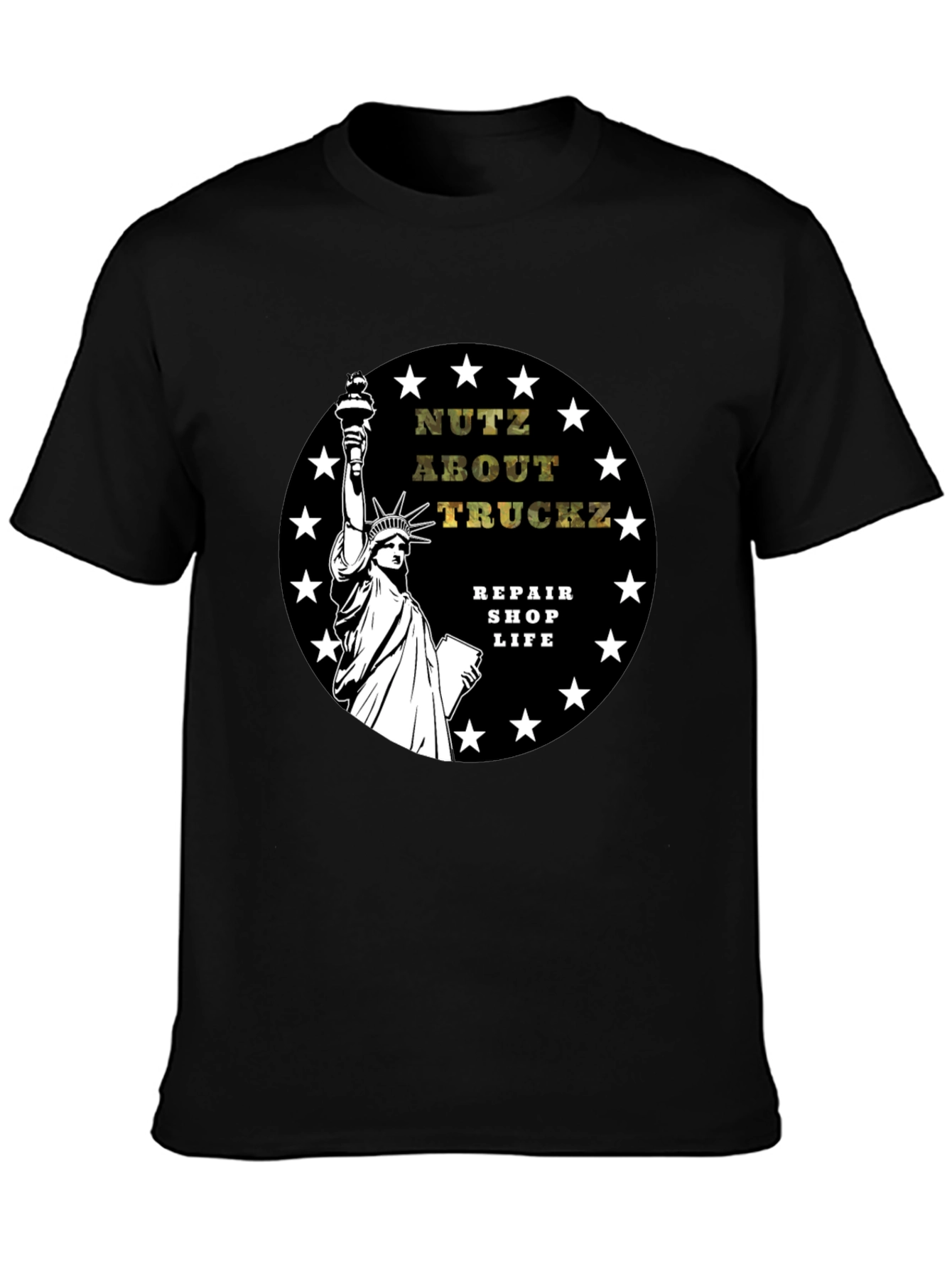 Nutz About Truckz Black Graphic T-Shirt