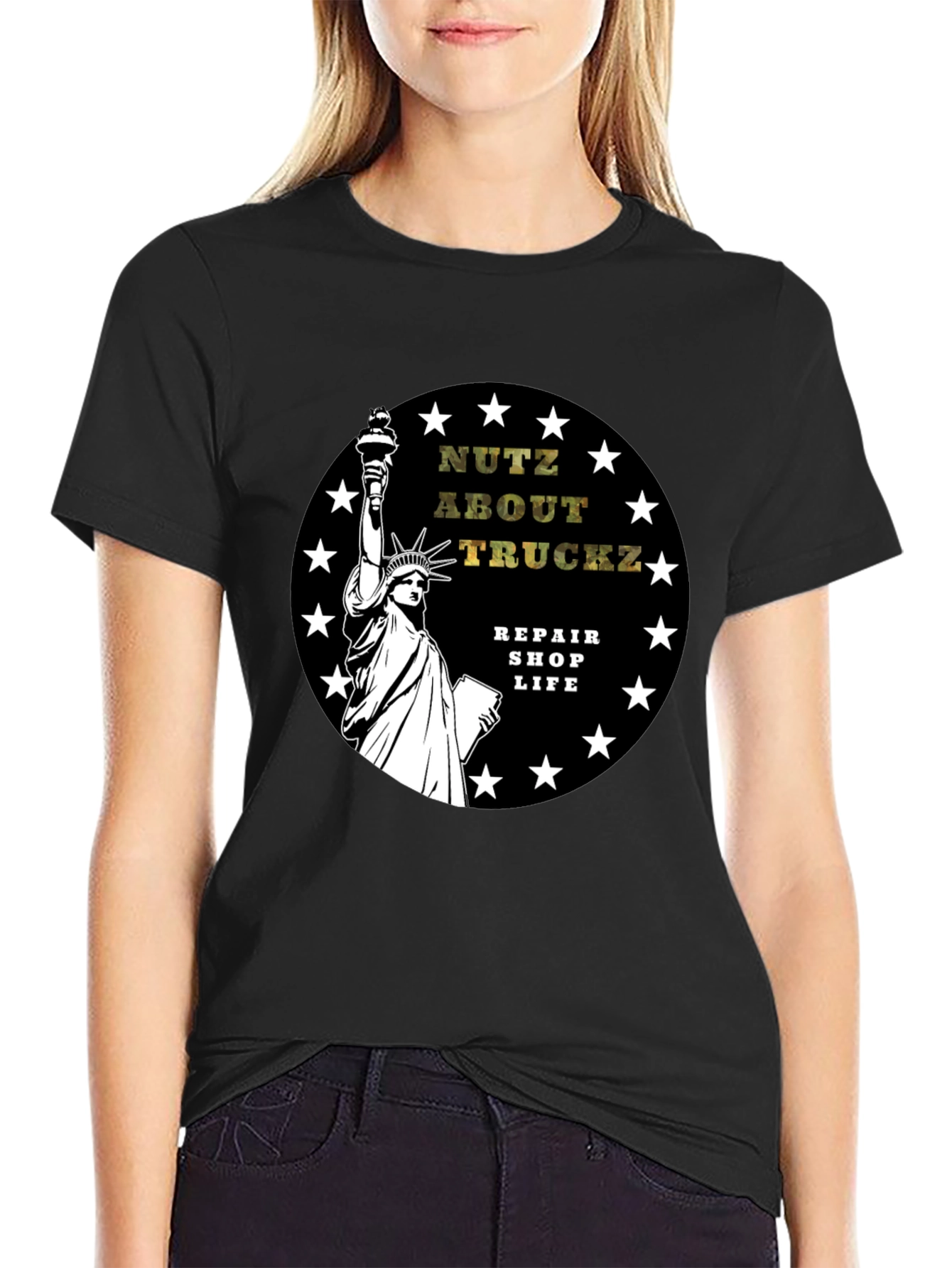 Nutz About Truckz Black Graphic T-Shirt