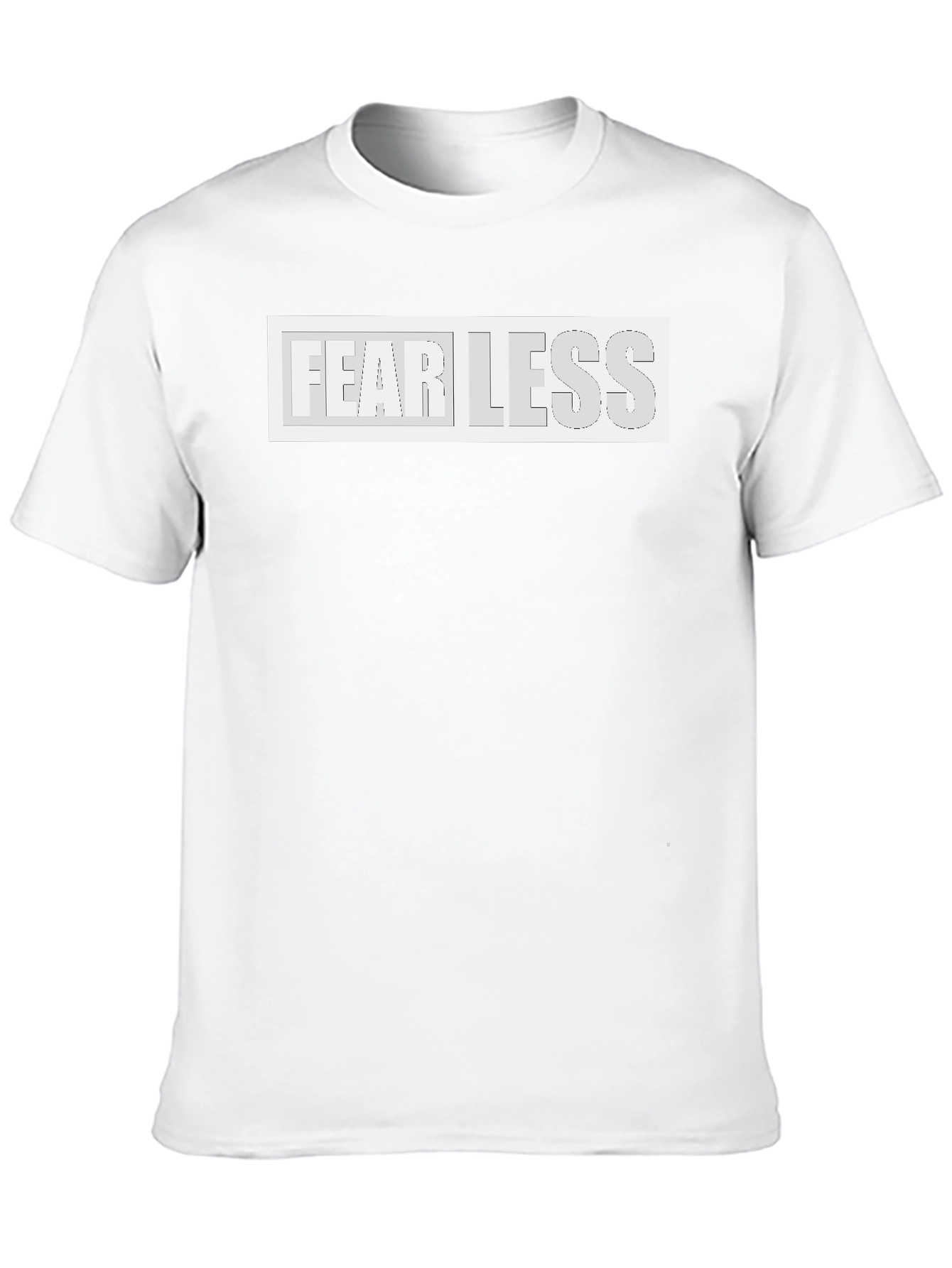 Fearless Graphic Print Black T-Shirt