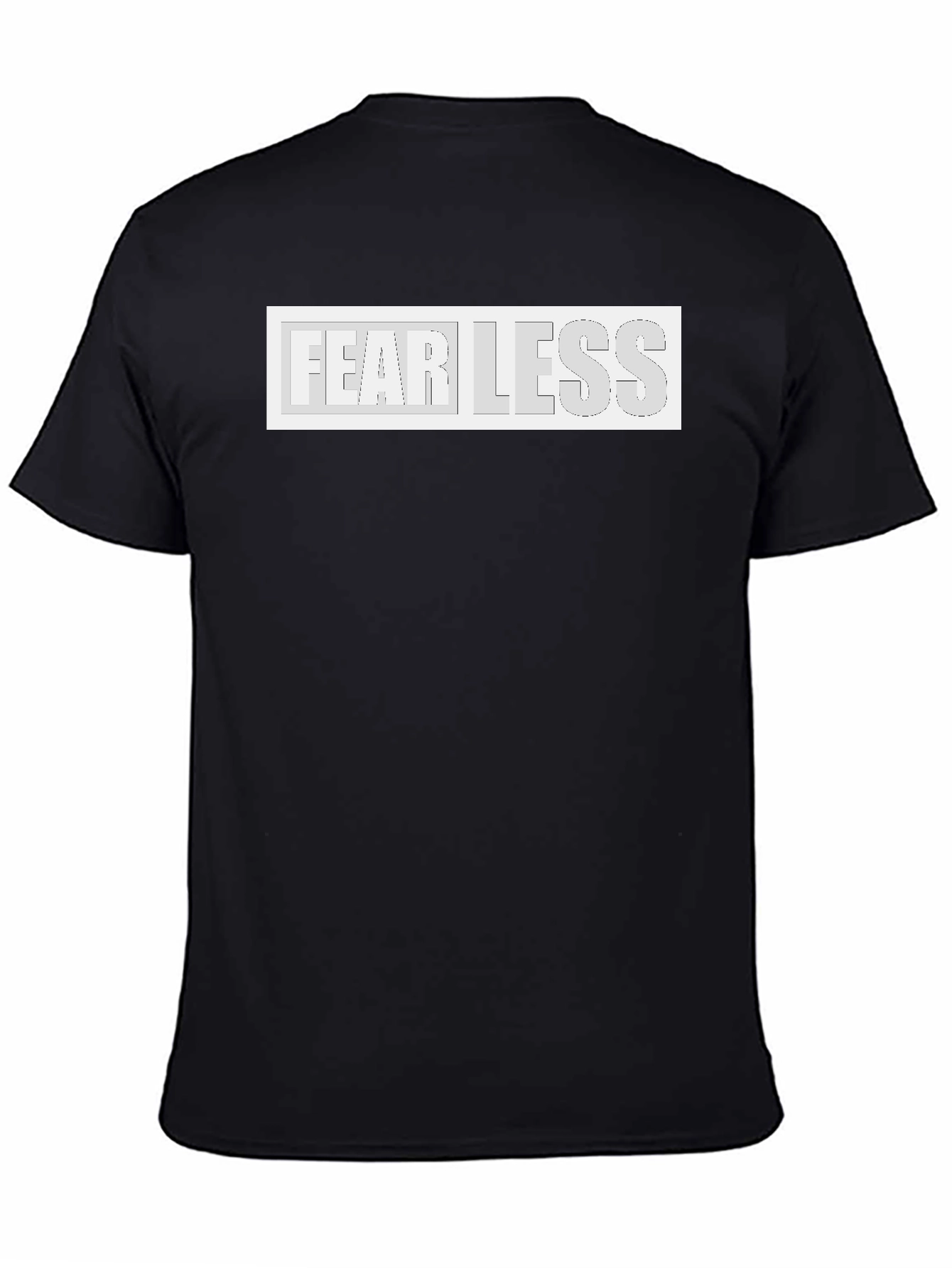 Fearless Graphic Print Black T-Shirt