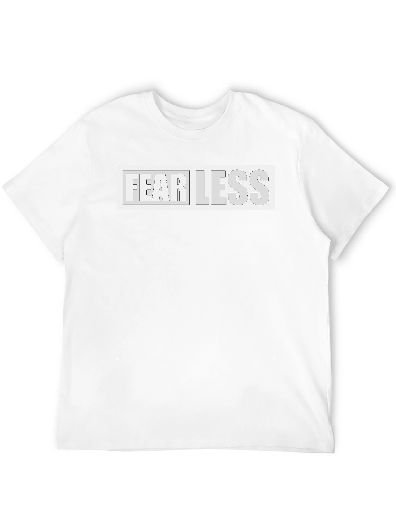 Fearless Graphic Print Black T-Shirt