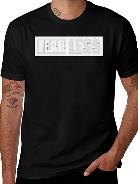 Fearless Graphic Print Black T-Shirt