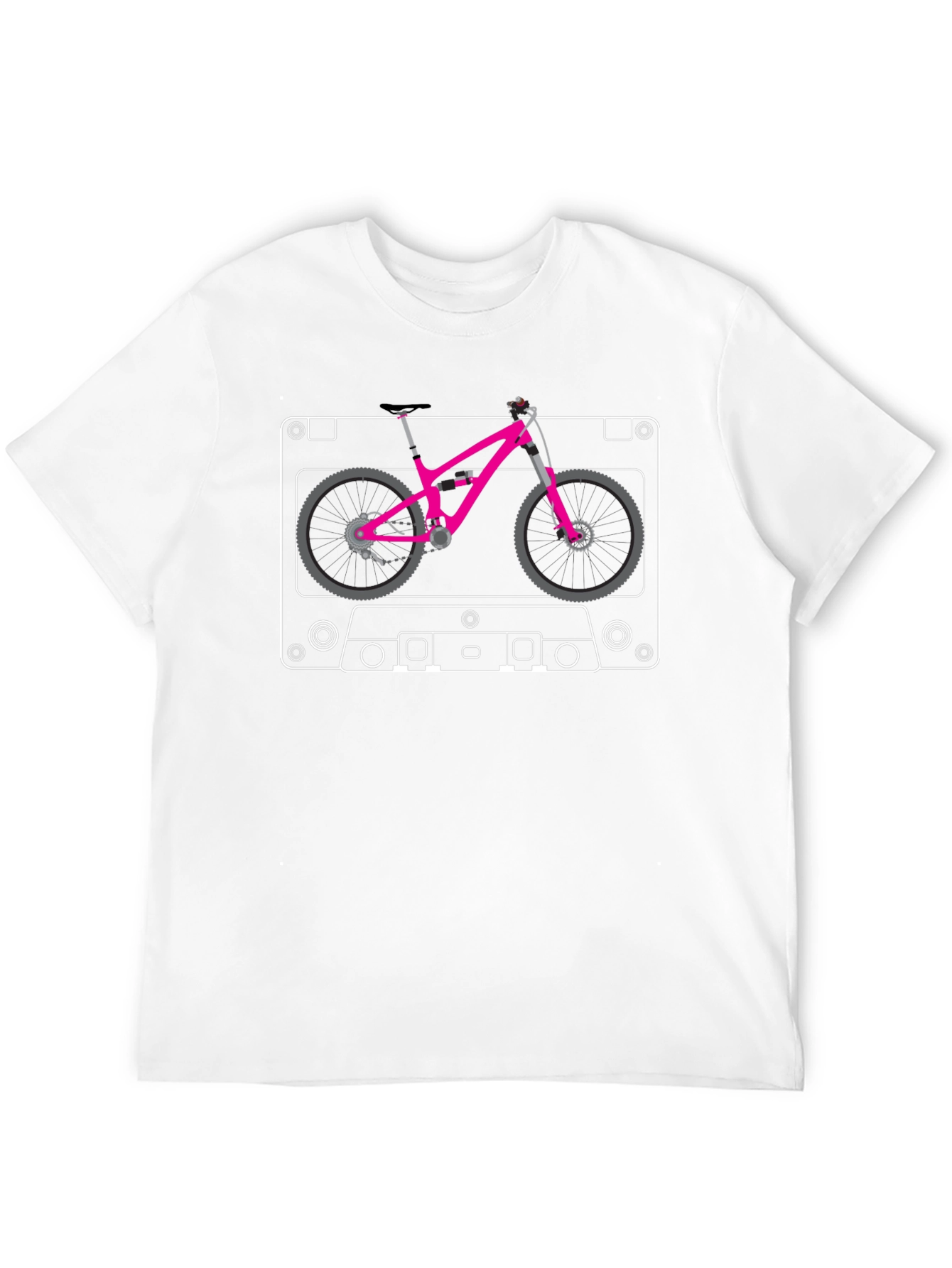 Cassette Tape Mountain Bike T-Shirt