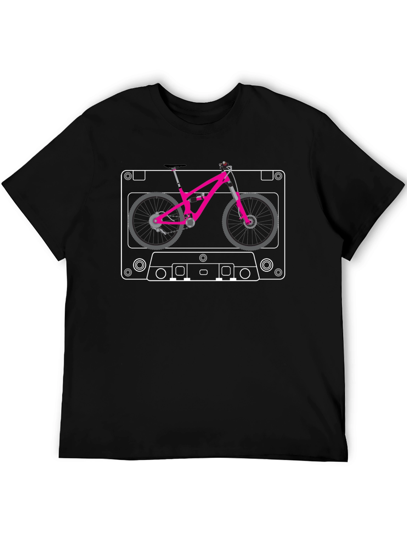 Cassette Tape Mountain Bike T-Shirt