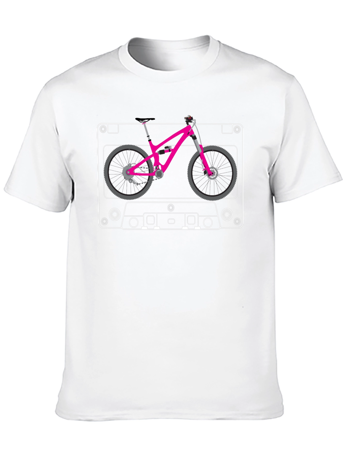 Cassette Tape Mountain Bike T-Shirt
