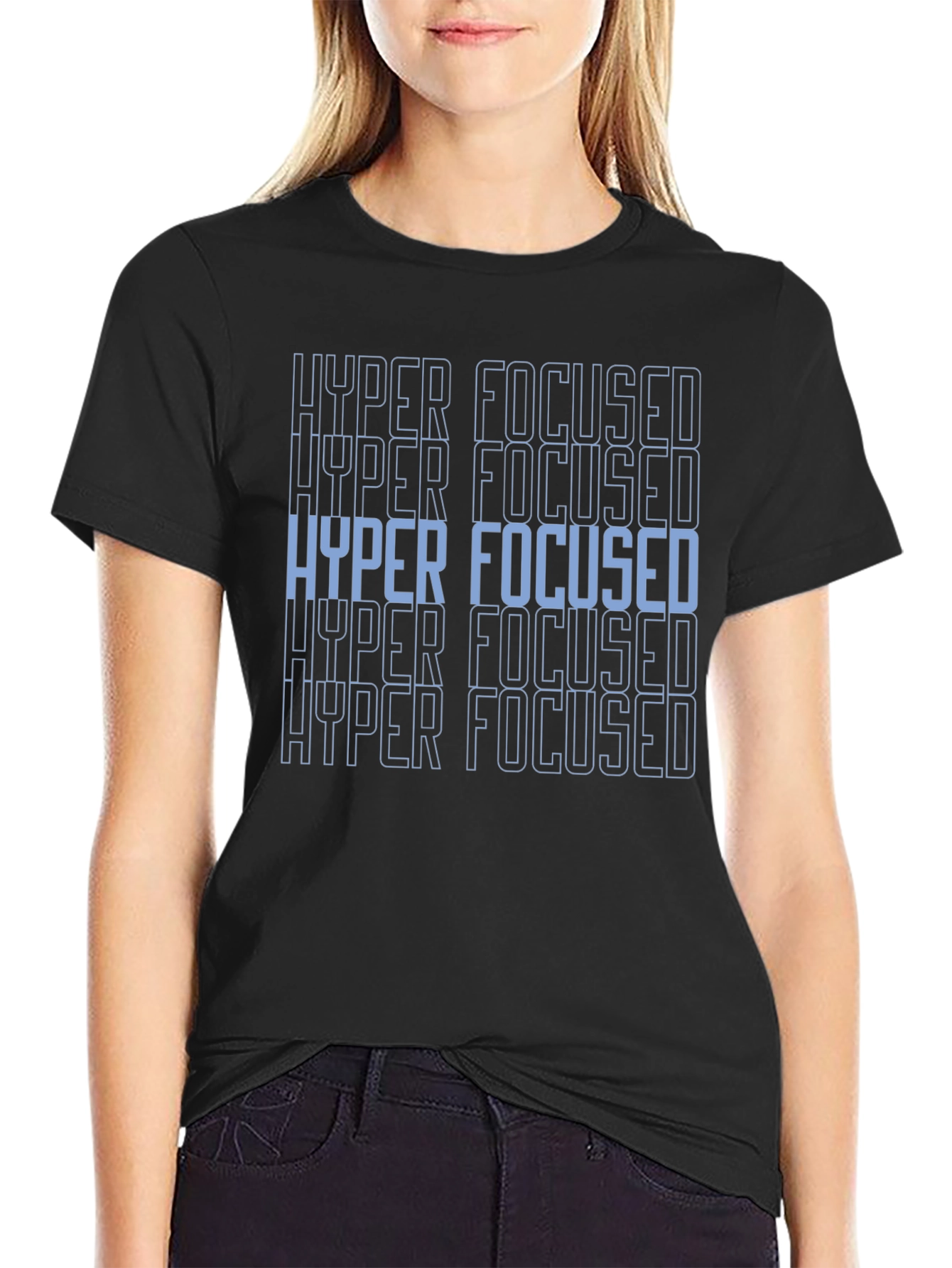 Hyper Focused Graphic T-Shirt - Mens Black Tee