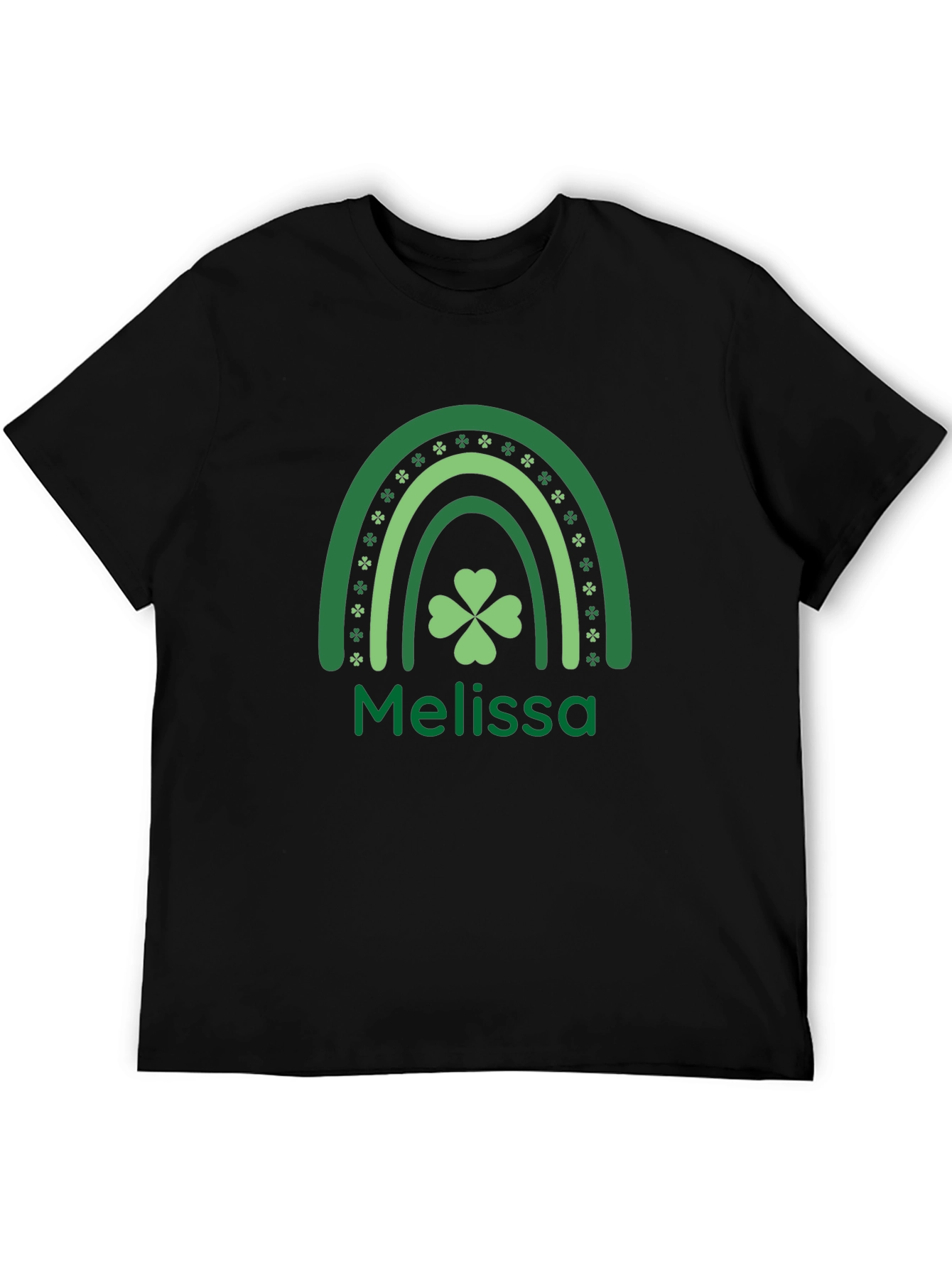 Melissa Lucky St. Patricks Day Rainbow T-Shirt