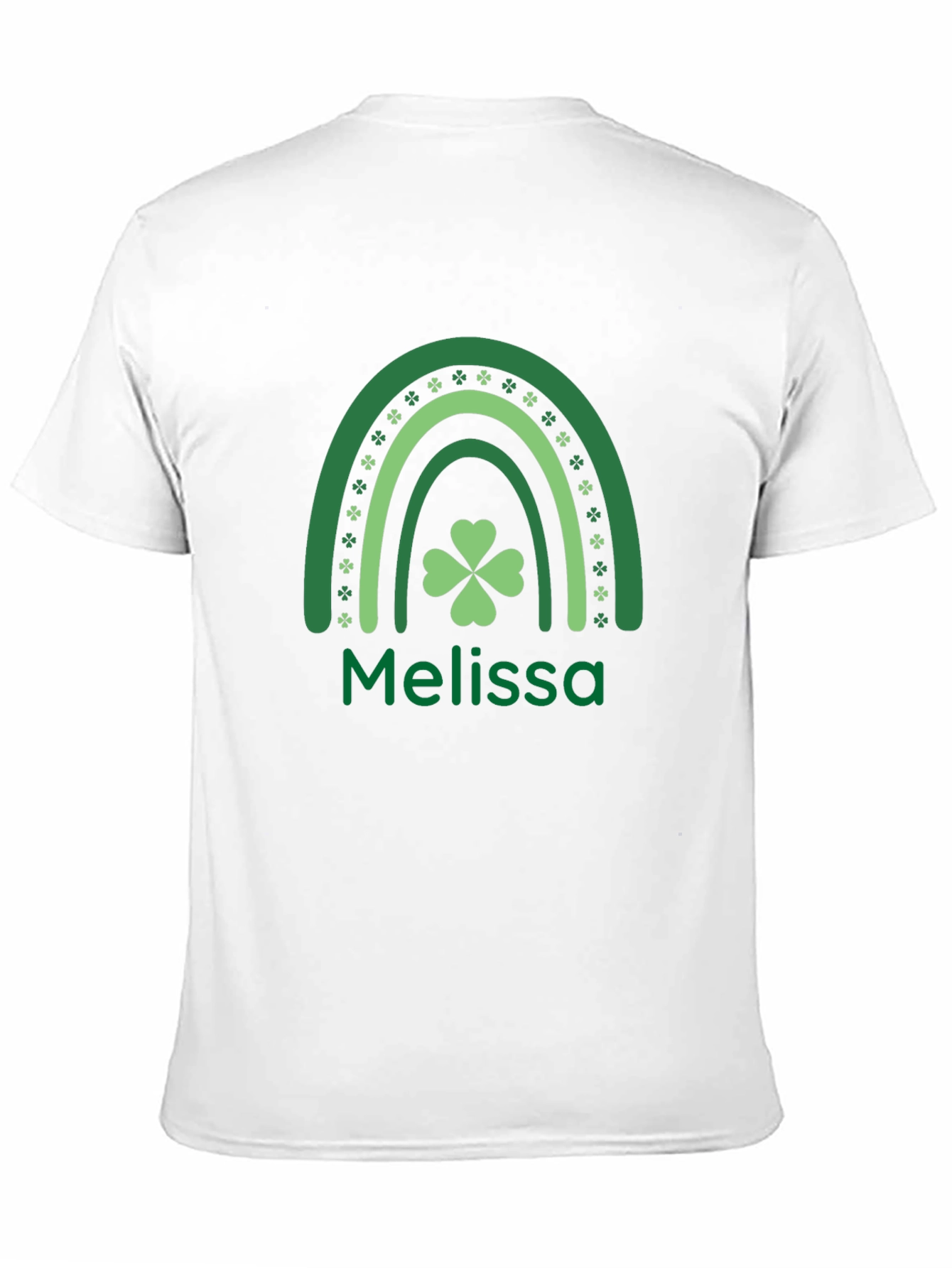 Melissa Lucky St. Patricks Day Rainbow T-Shirt