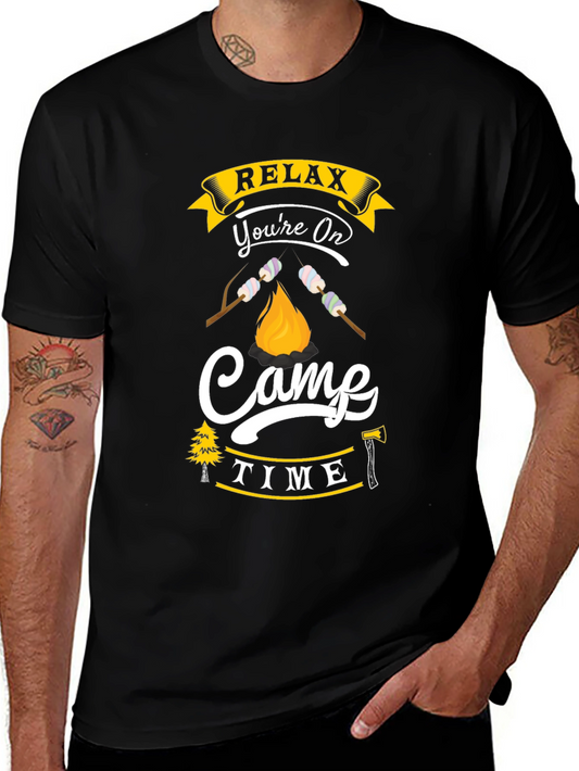 Relax Youre On Camp Time Graphic Tee