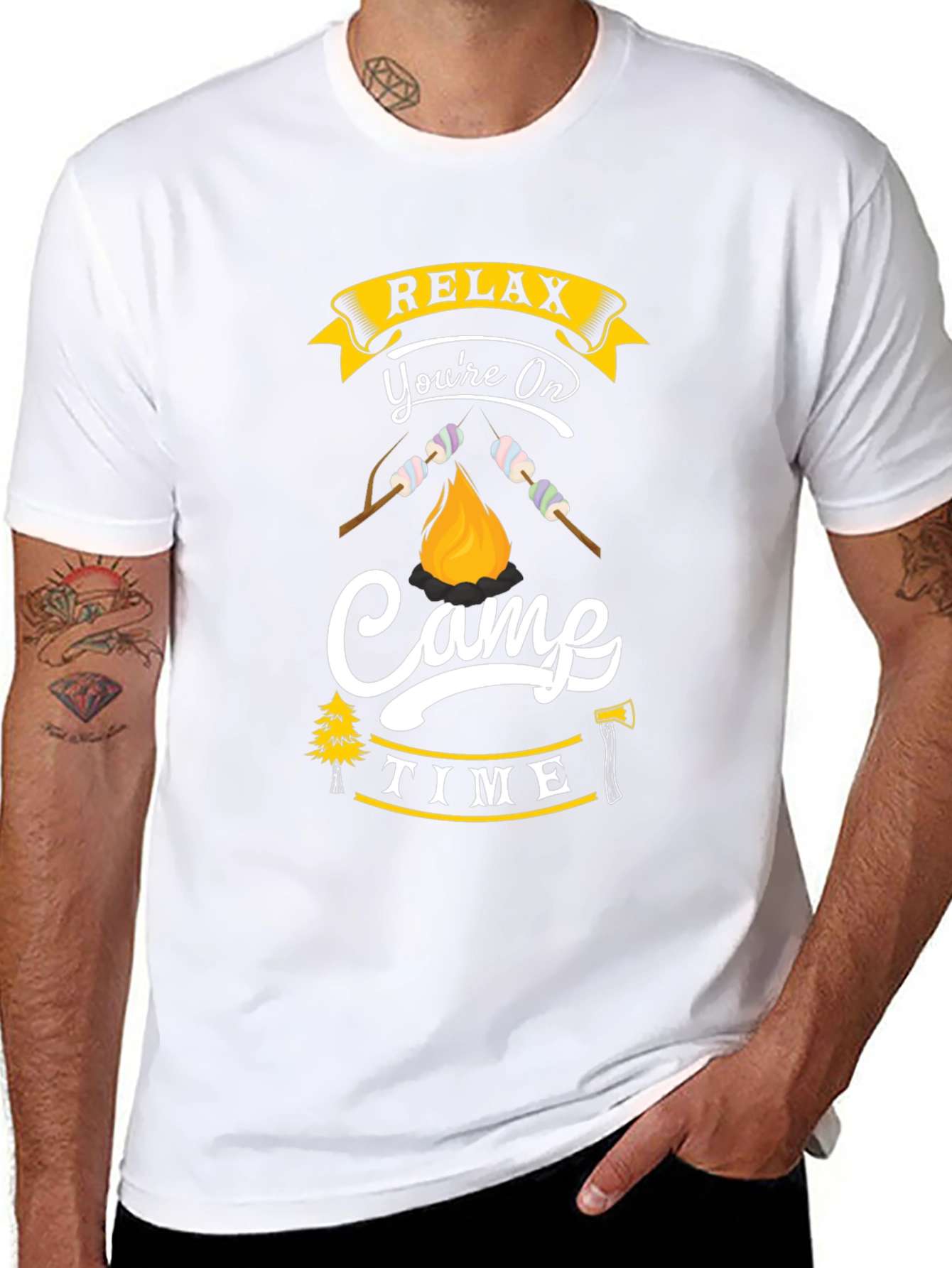 Relax Youre On Camp Time Graphic Tee