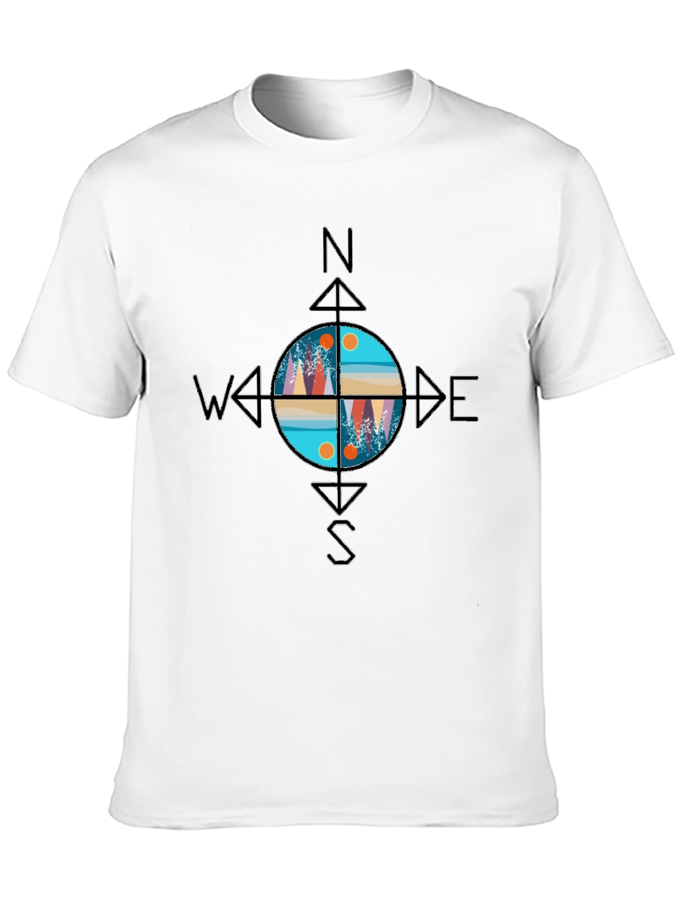 Compass Graphic T-Shirt - Adventure Awaits!