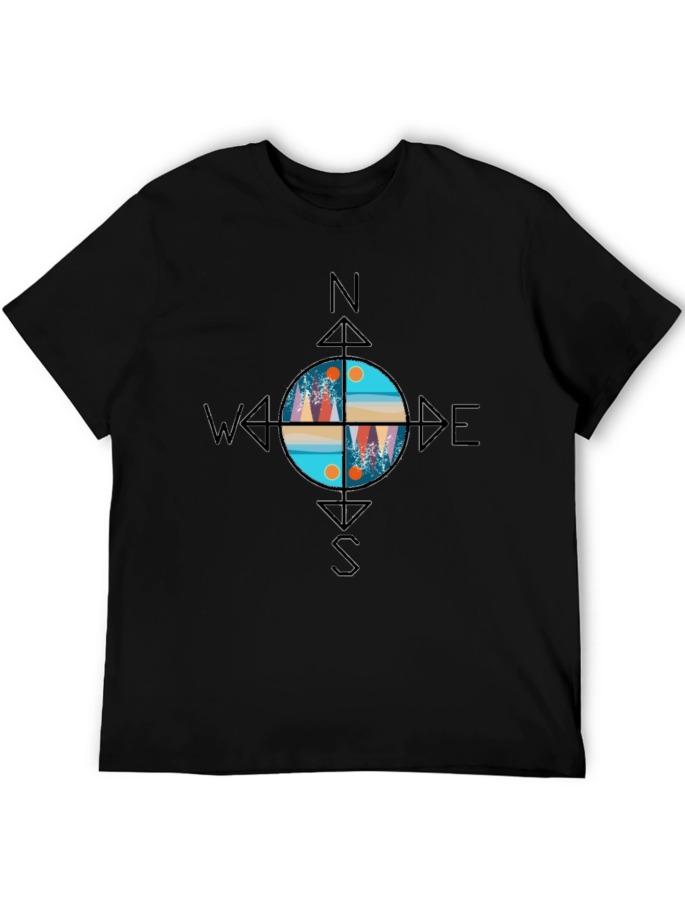 Compass Graphic T-Shirt - Adventure Awaits!