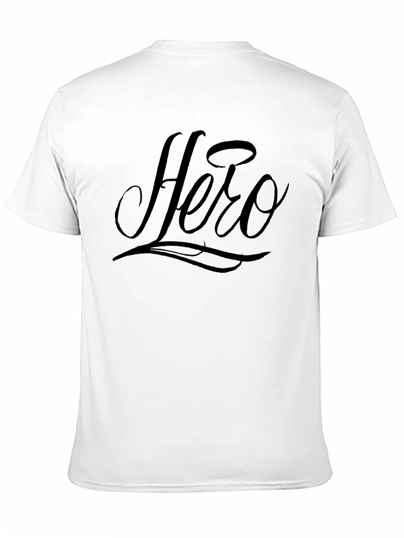 Hero Script Black T-Shirt Casual Menswear
