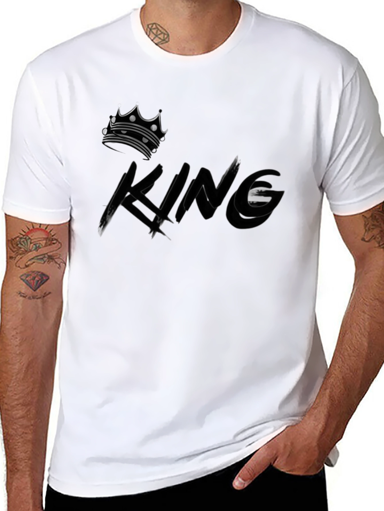 King Crown Graphic Black T-Shirt